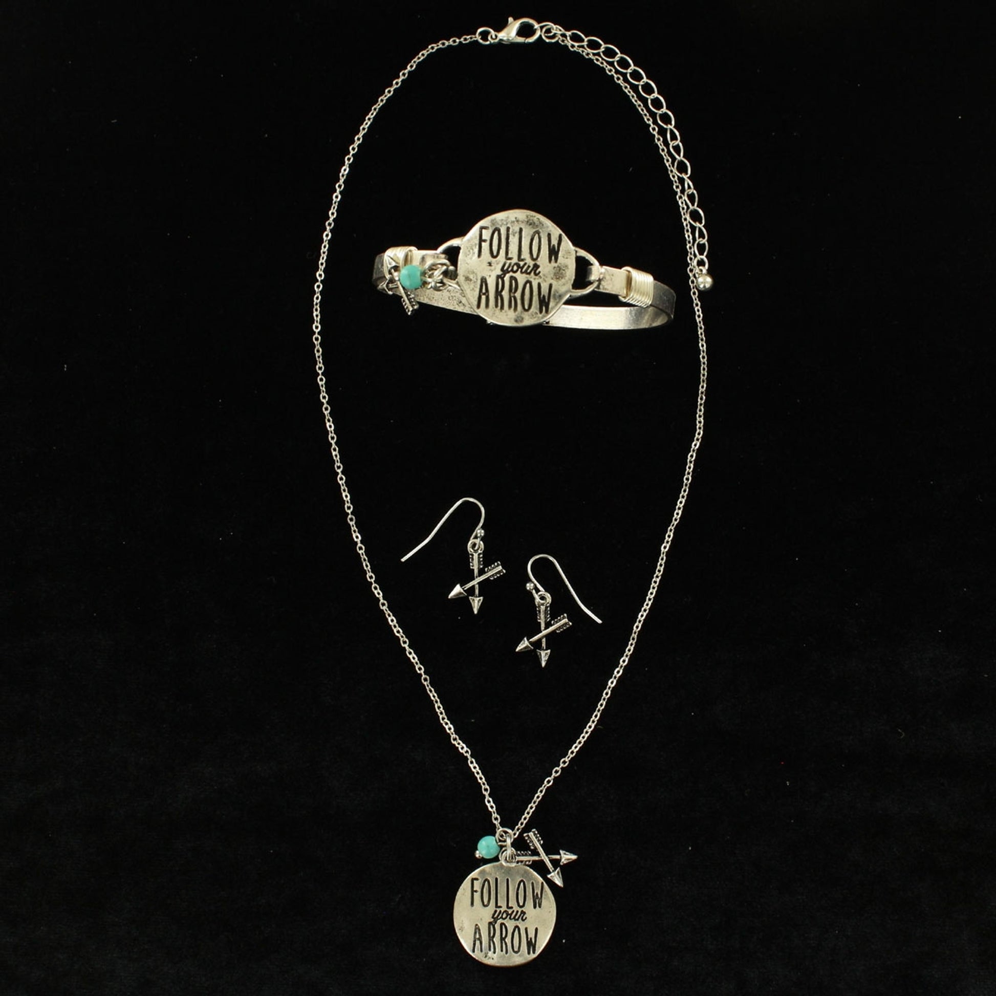 Blazin Roxx Follow Your Arrow Stone 3 Piece Jewelry Set