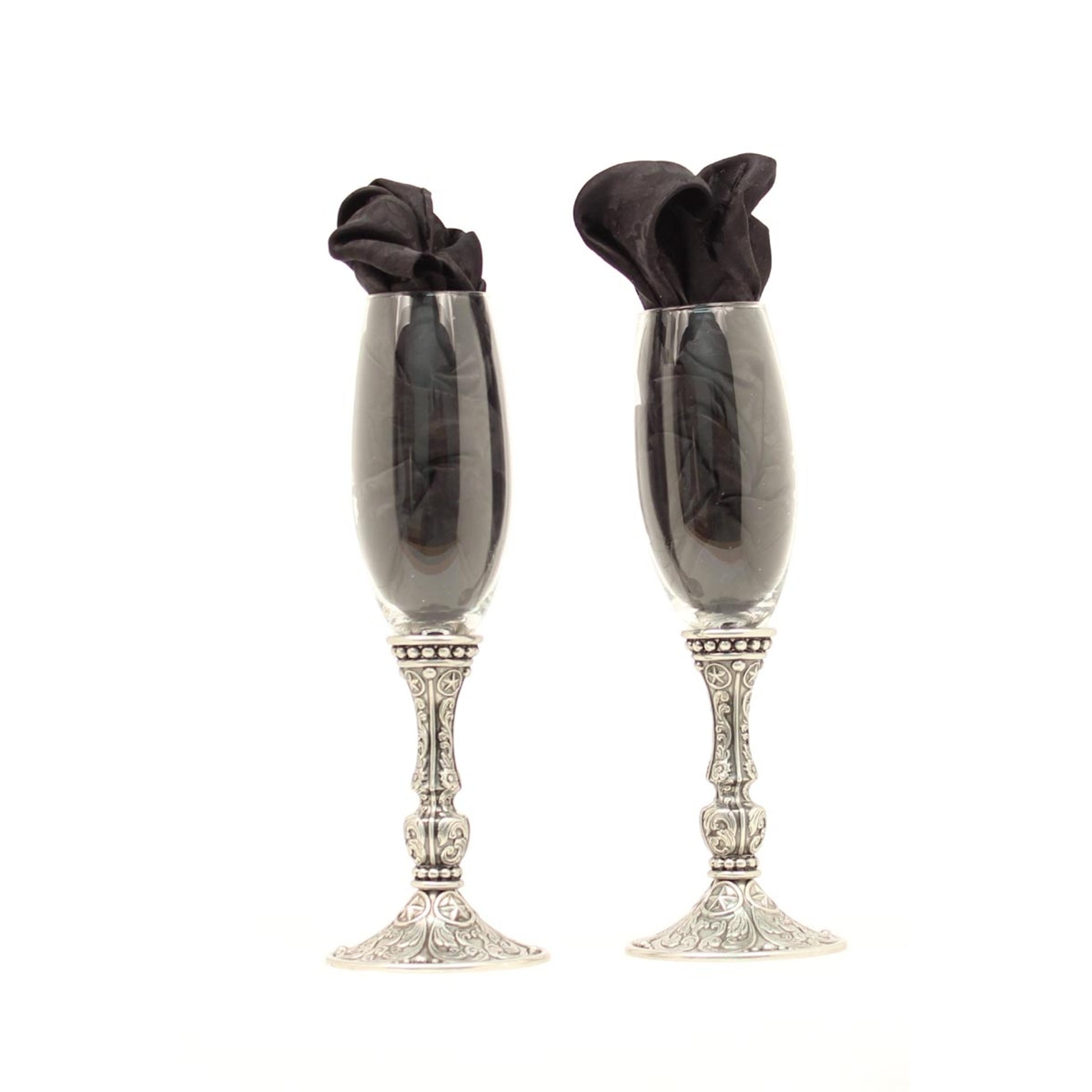 Western Moments Silverado Champagne Flute Set