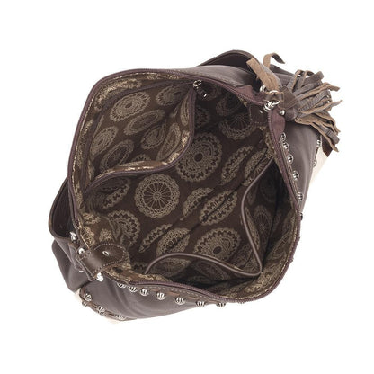 American West Wild Horses Zip Top Shoulder Bag