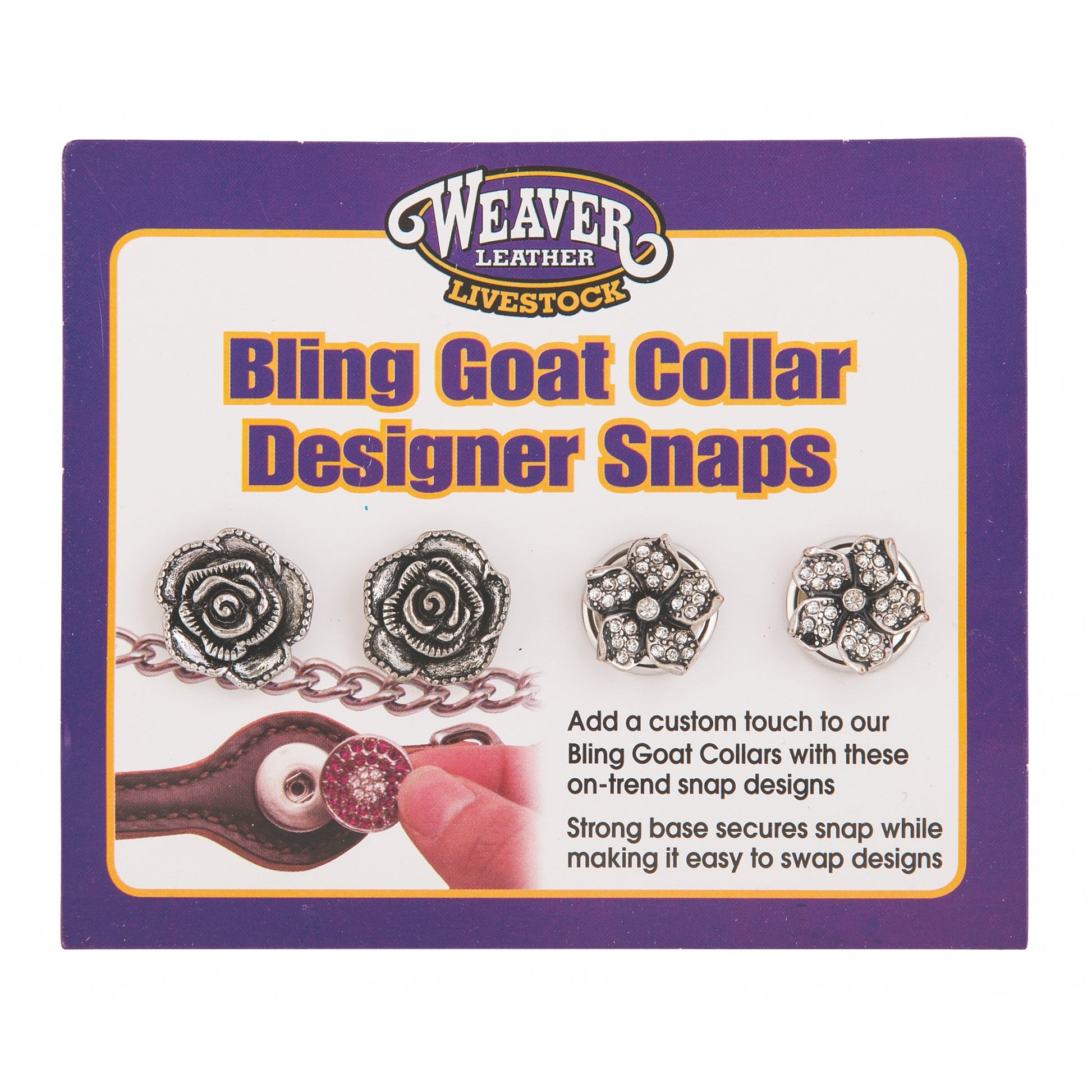 Weaver Leather Designer Snaps For Goat Collar