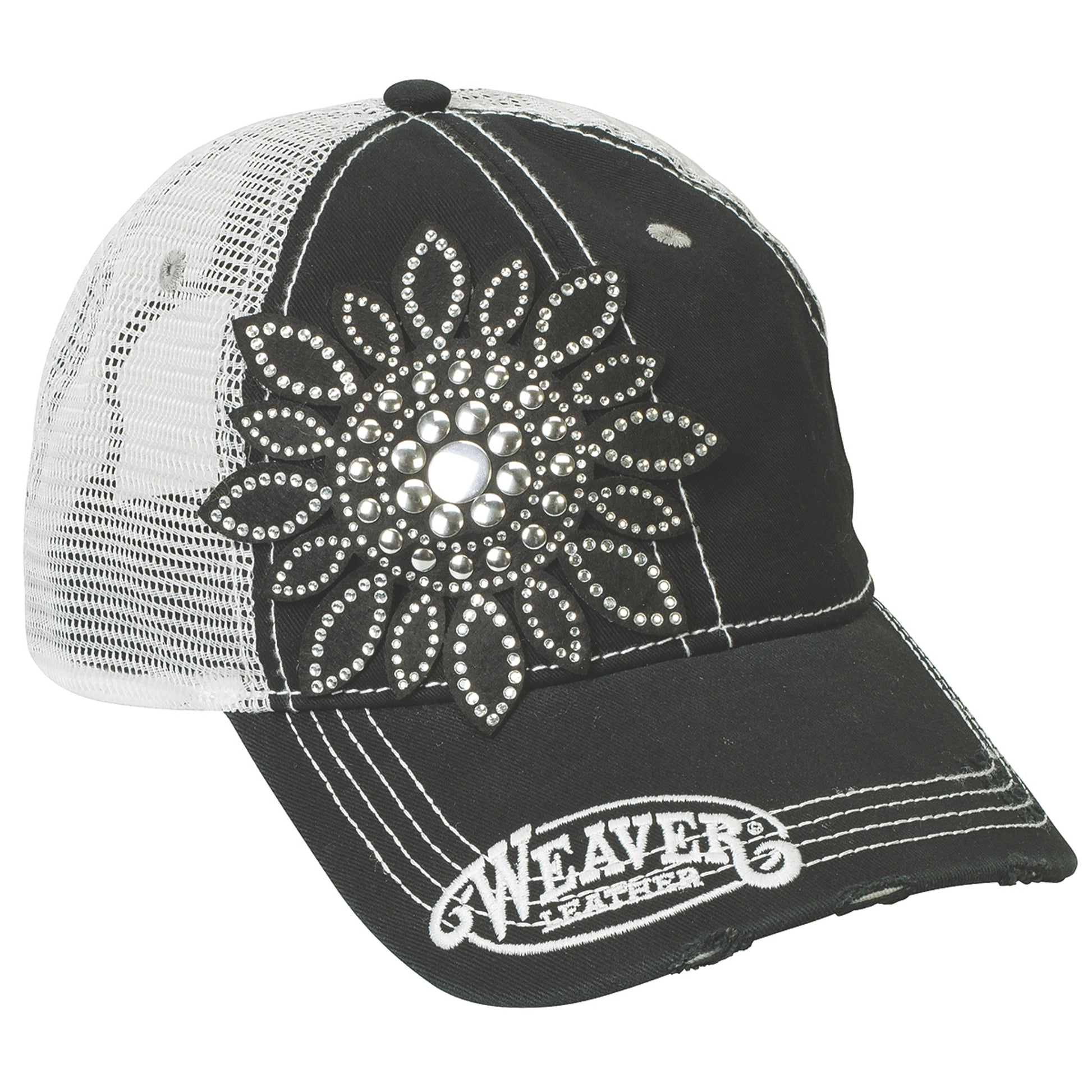 Weaver Ladies Crystal Flower Cap