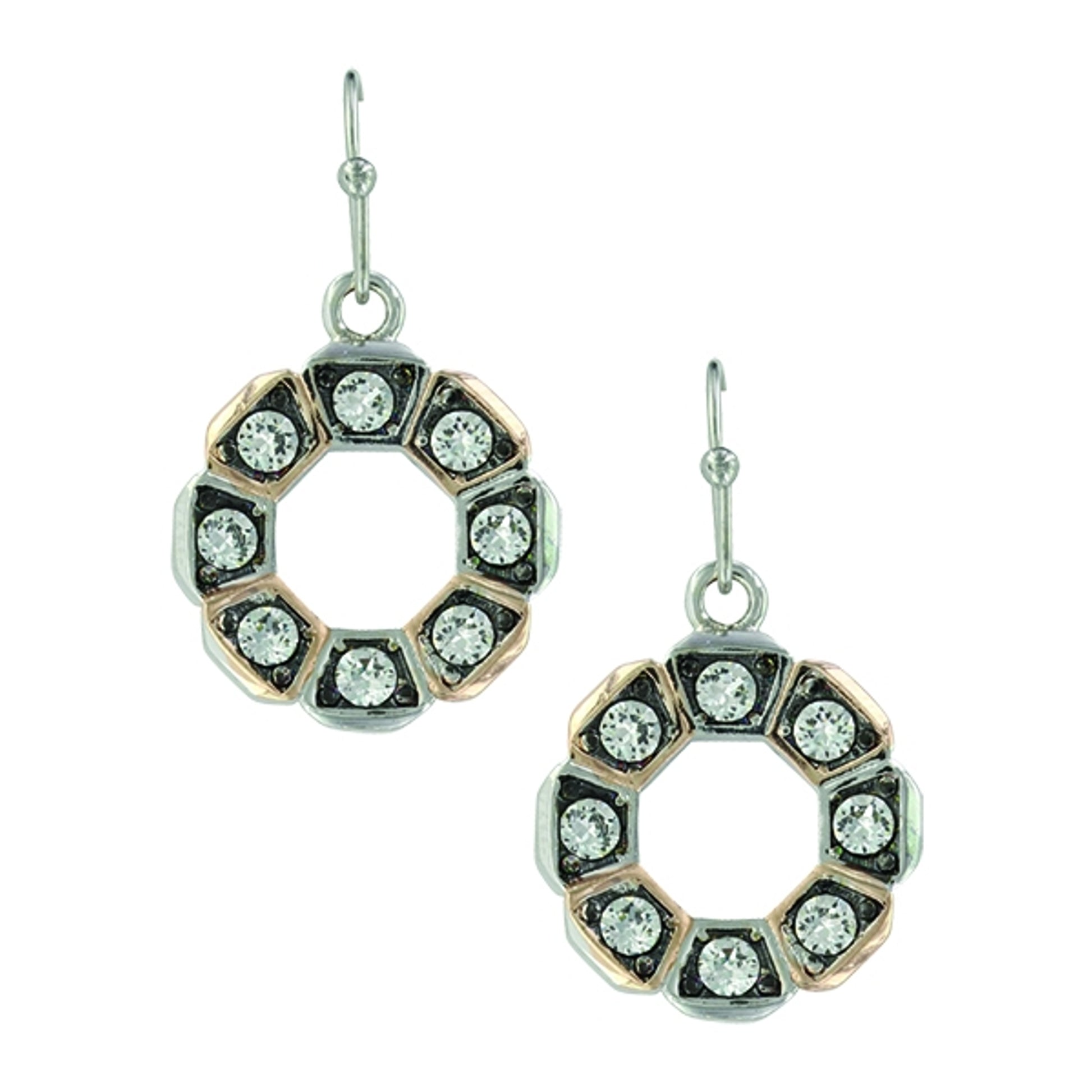 Montana Silver Horseshoe Nail Wreath Earrings