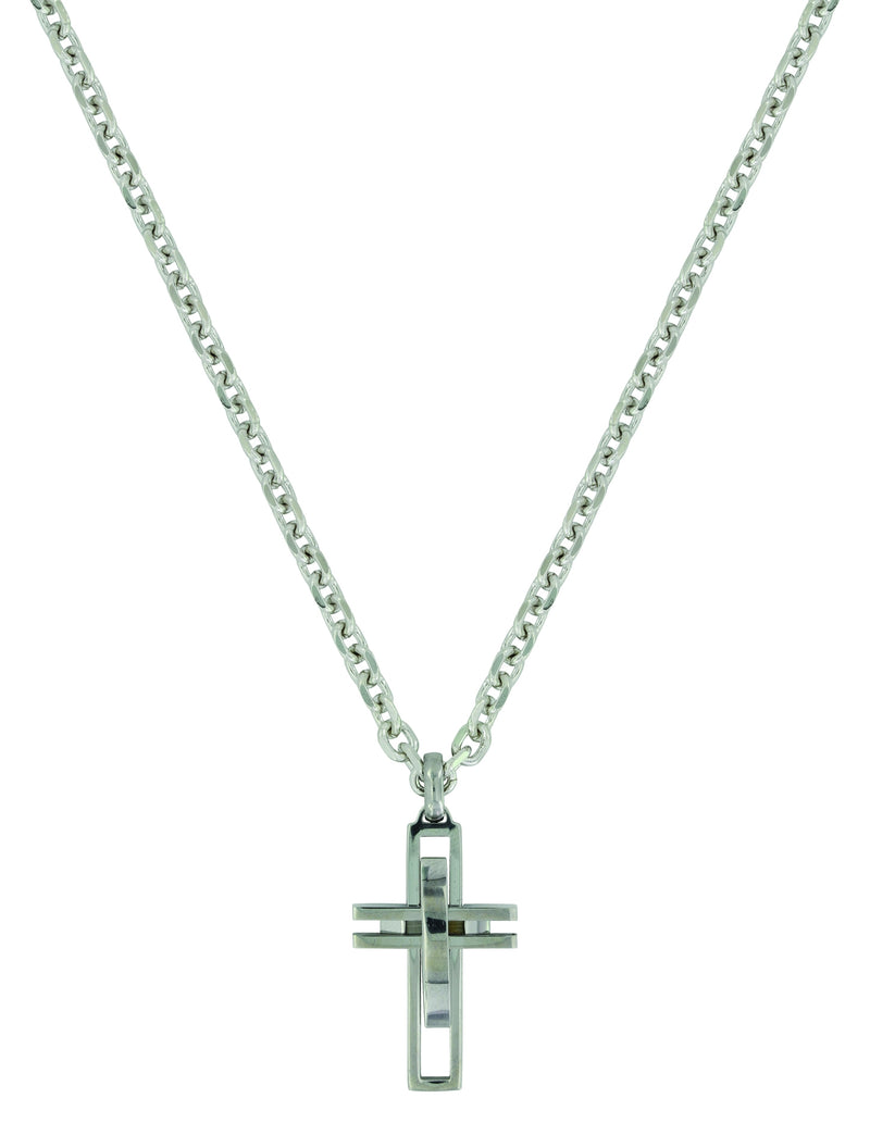 Montana Silver Modern Art Cross Necklace