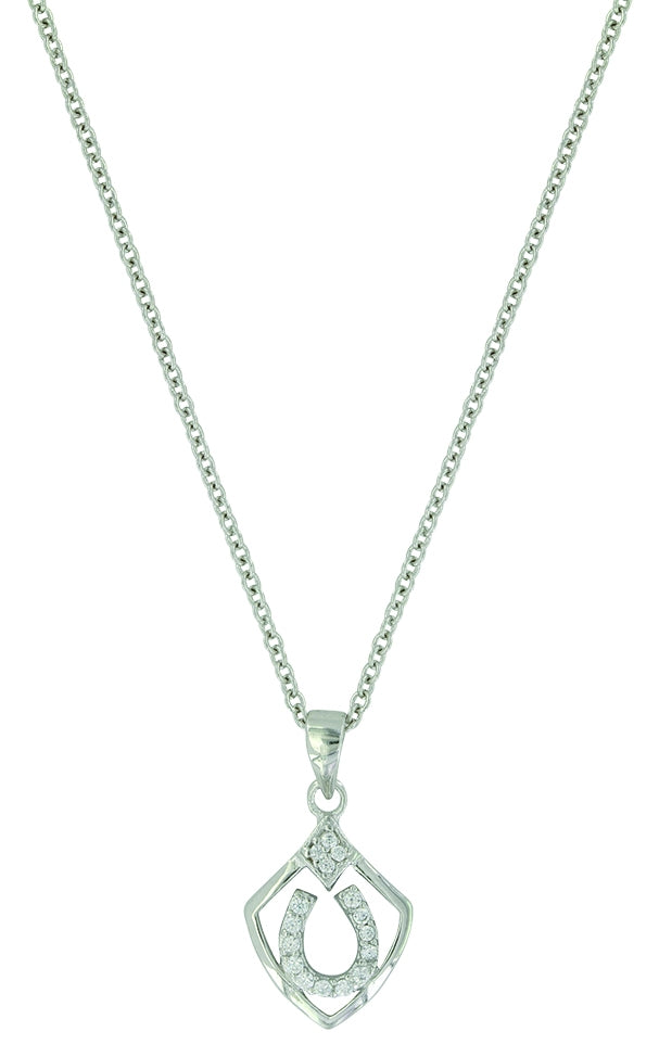 Montana Silver Shielded in Horseshoes Necklace