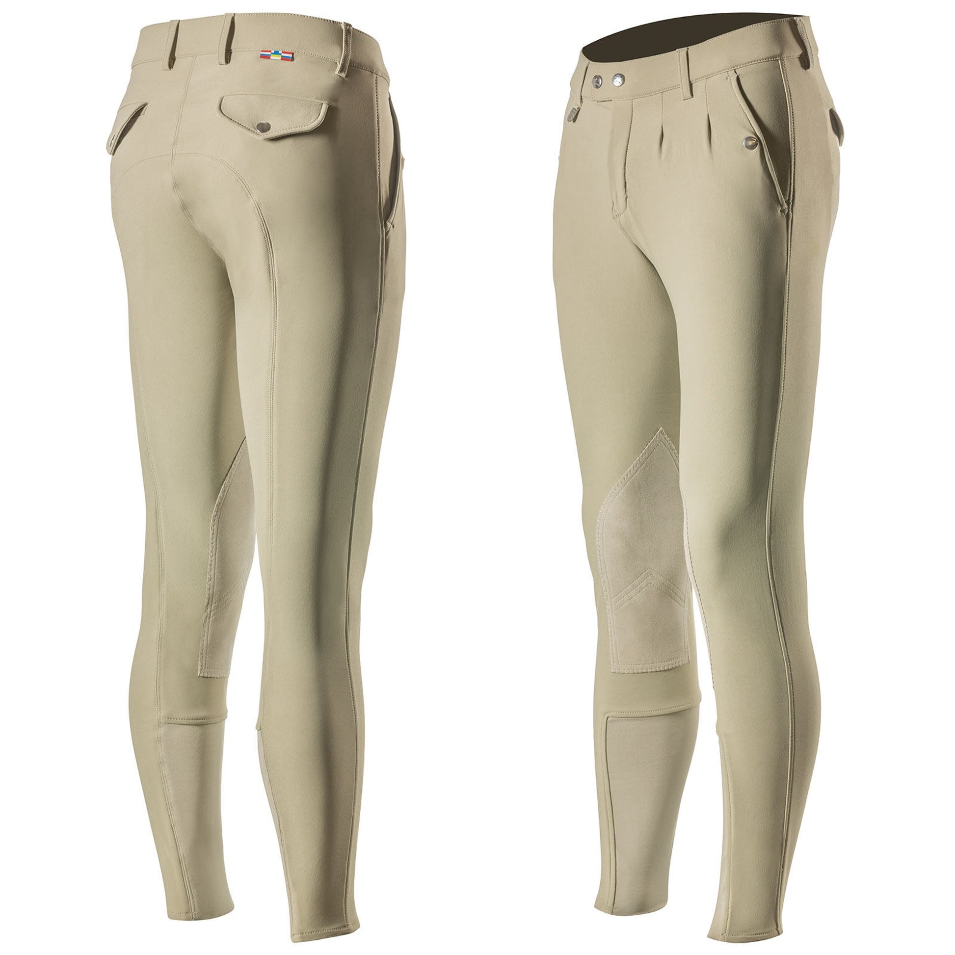 Horze Grand Prix Men's Leather Knee-Patch Breeches