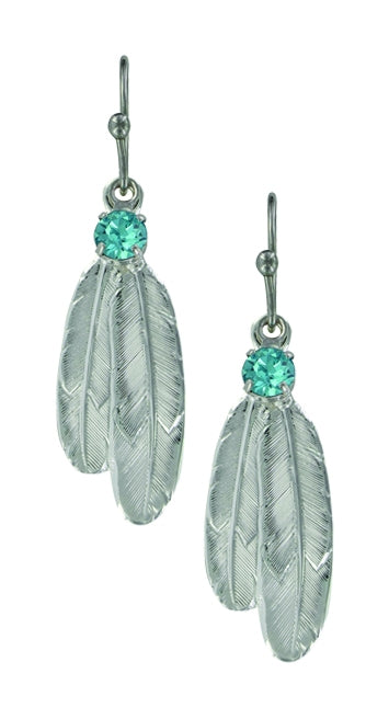 Montana Silversmiths Gift of Freedom Feather Earrings