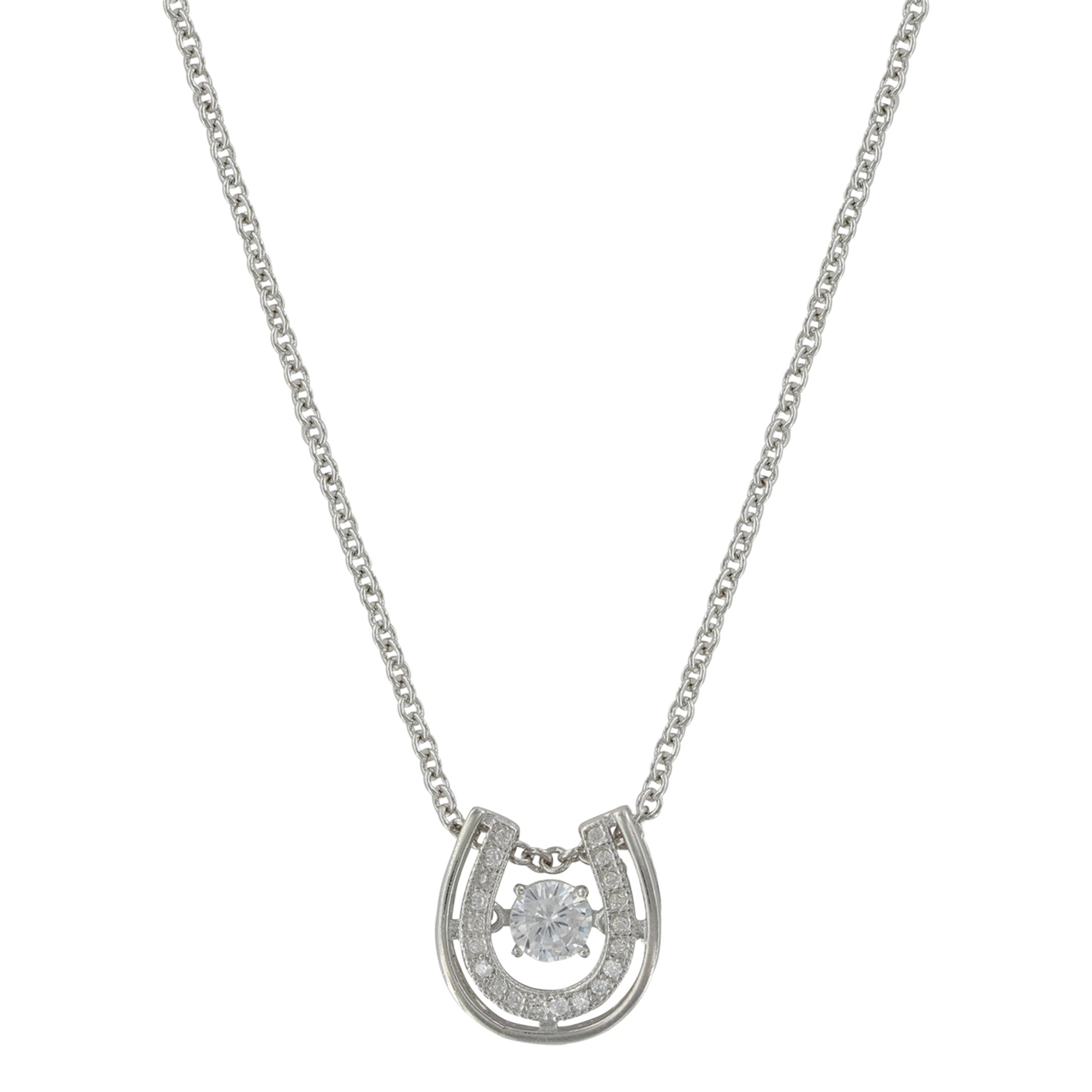 Montana Silversmiths Dancing with Luck Horseshoe Necklace
