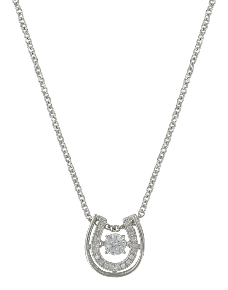 Montana Silversmiths Dancing with Luck Horseshoe Necklace