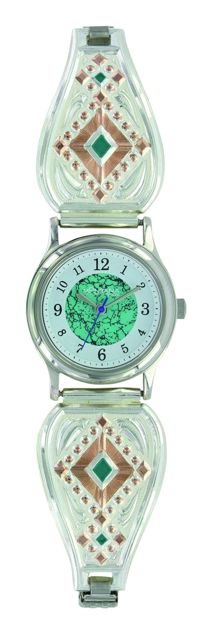 Montana Silversmiths Two Tone Southwestern Beats Expansion Watch