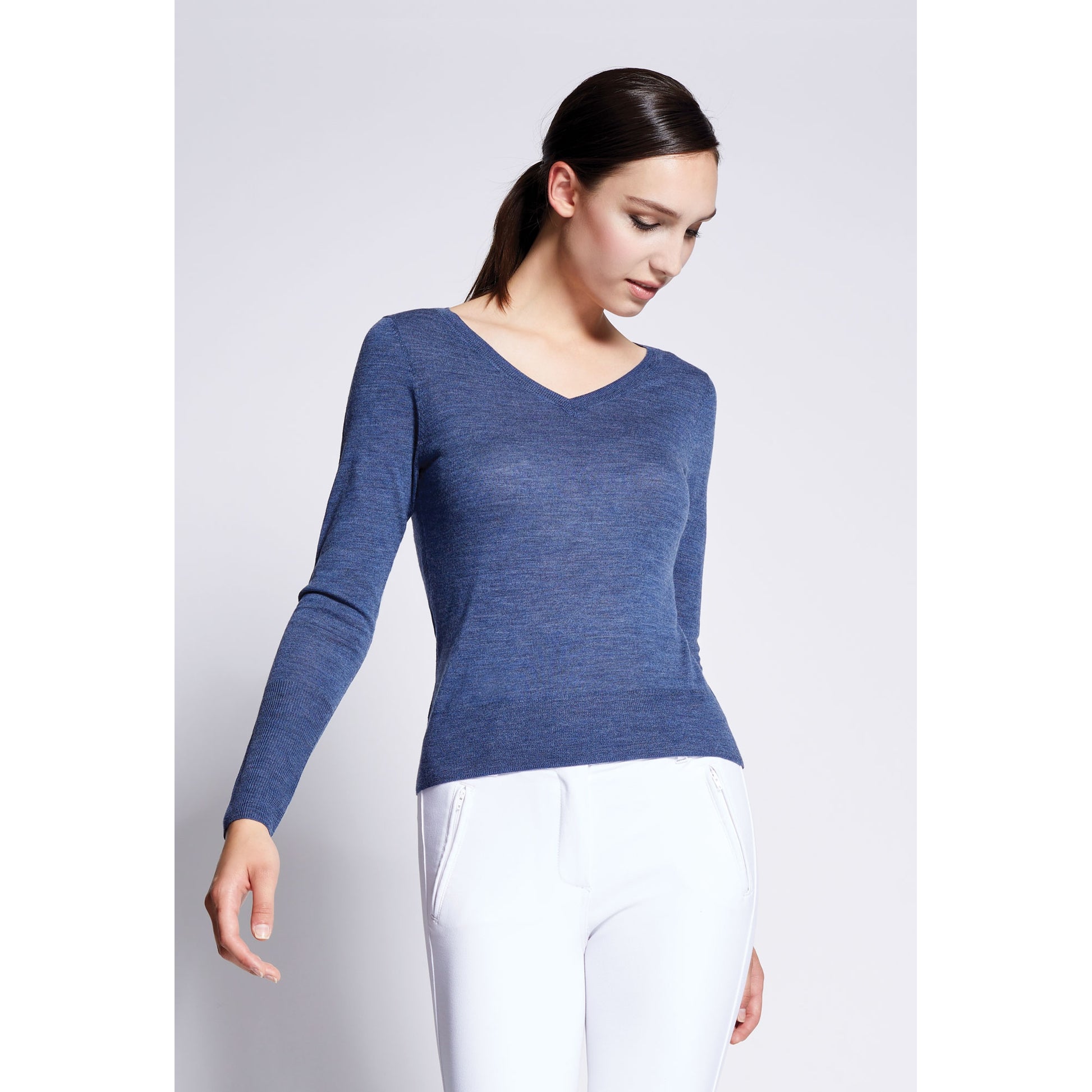 Asmar Ladies Adara V-Neck Merino Sweater