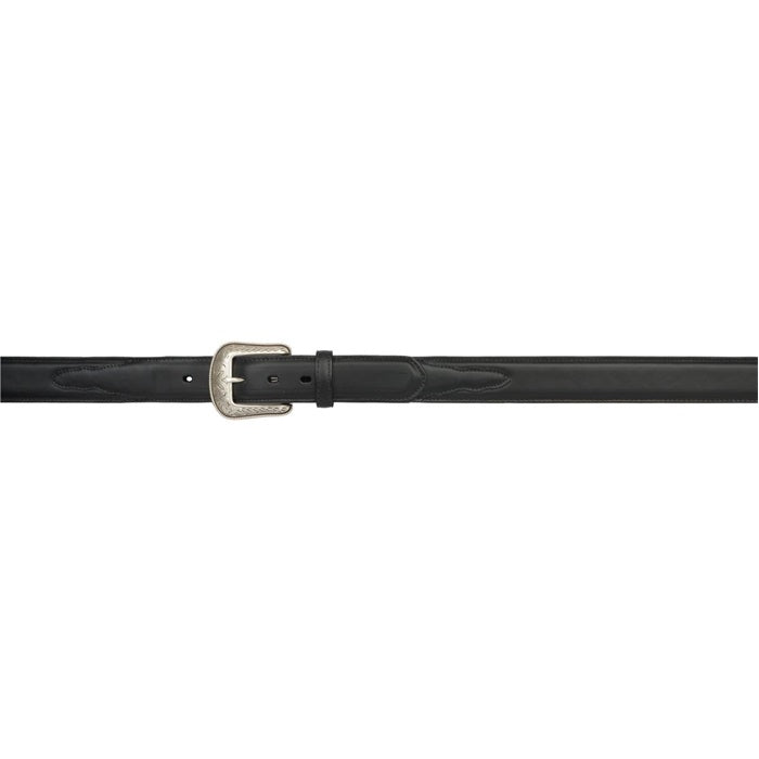 3D Men's 1 1/2" Waxy Leather Western Basic Belt - Black