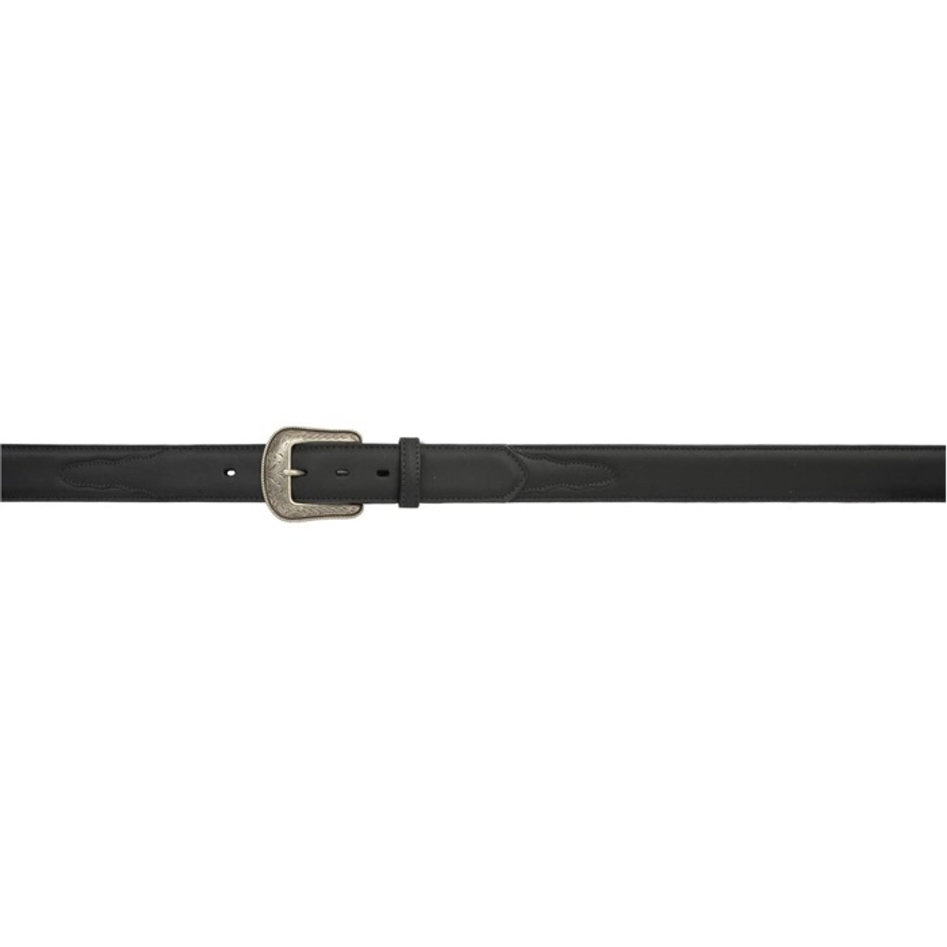 3D Men's 1 1/2" Western Basic Belt with Overlay - Black