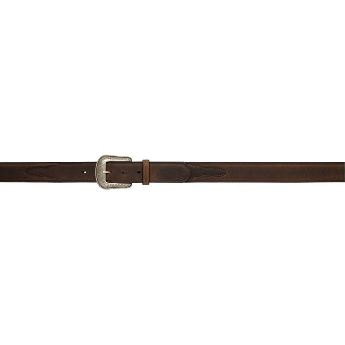 3D Men's 1 1/2" Western Basic Belt with Overlay - Brown