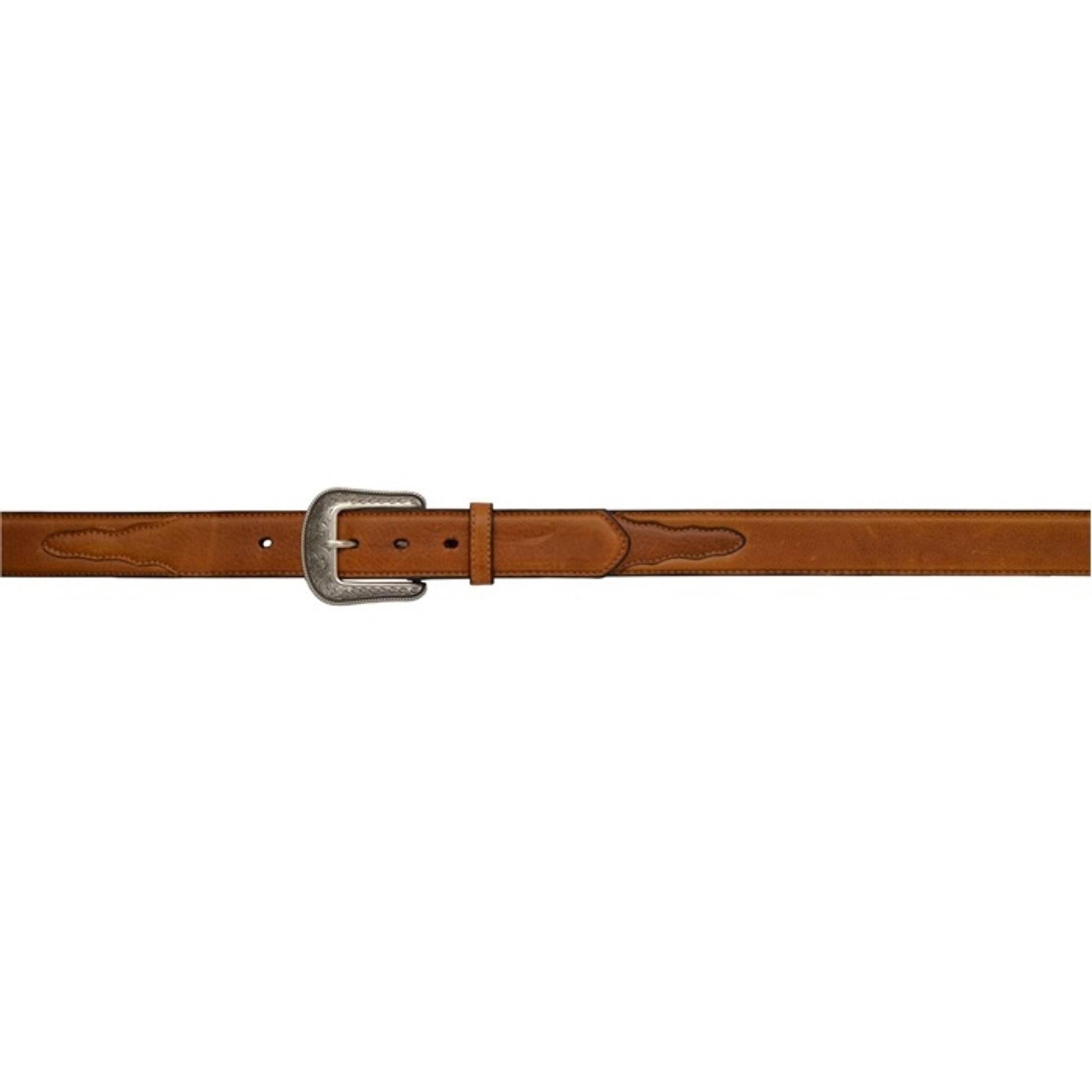 3D Men's 1 1/2" Pebble Grained Overlay Western Basic Belt - Brown