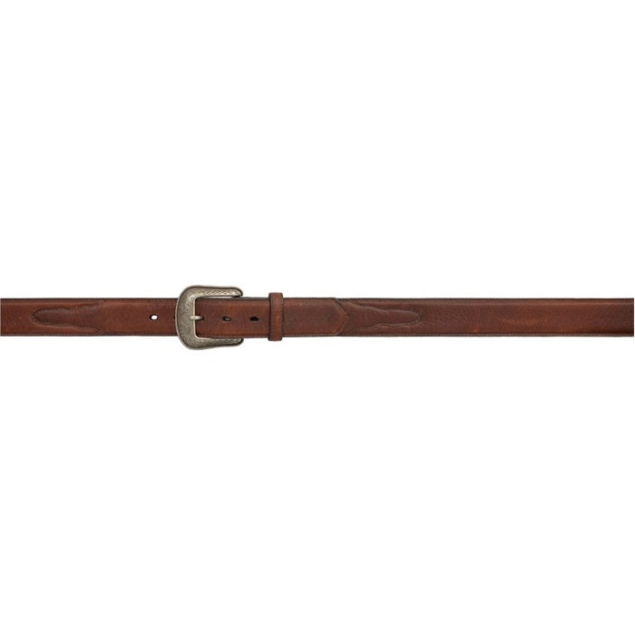 3D Men's 1 1/2" Distressed Pebble Grained Western Basic Belt - Dark Brown
