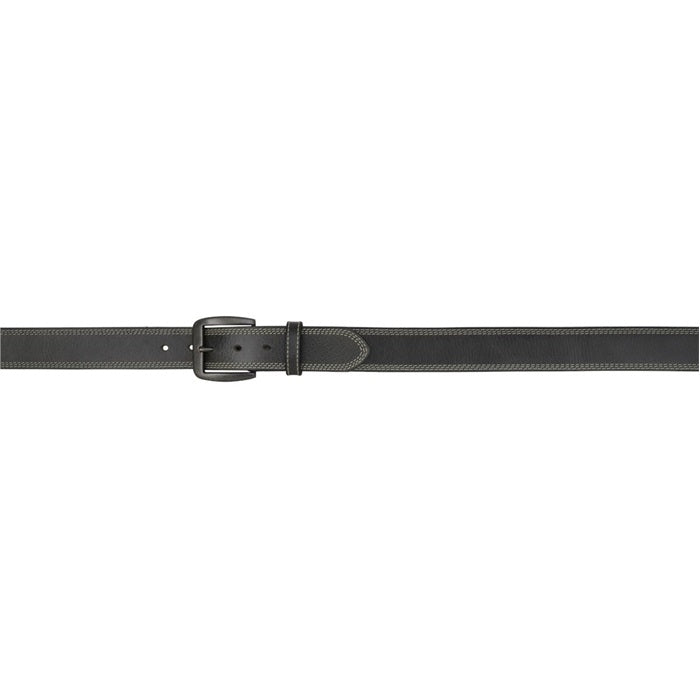 3D Men's 1 1/2" Vintage Single Ply Western Basic Belt - Black with Grey Stitch