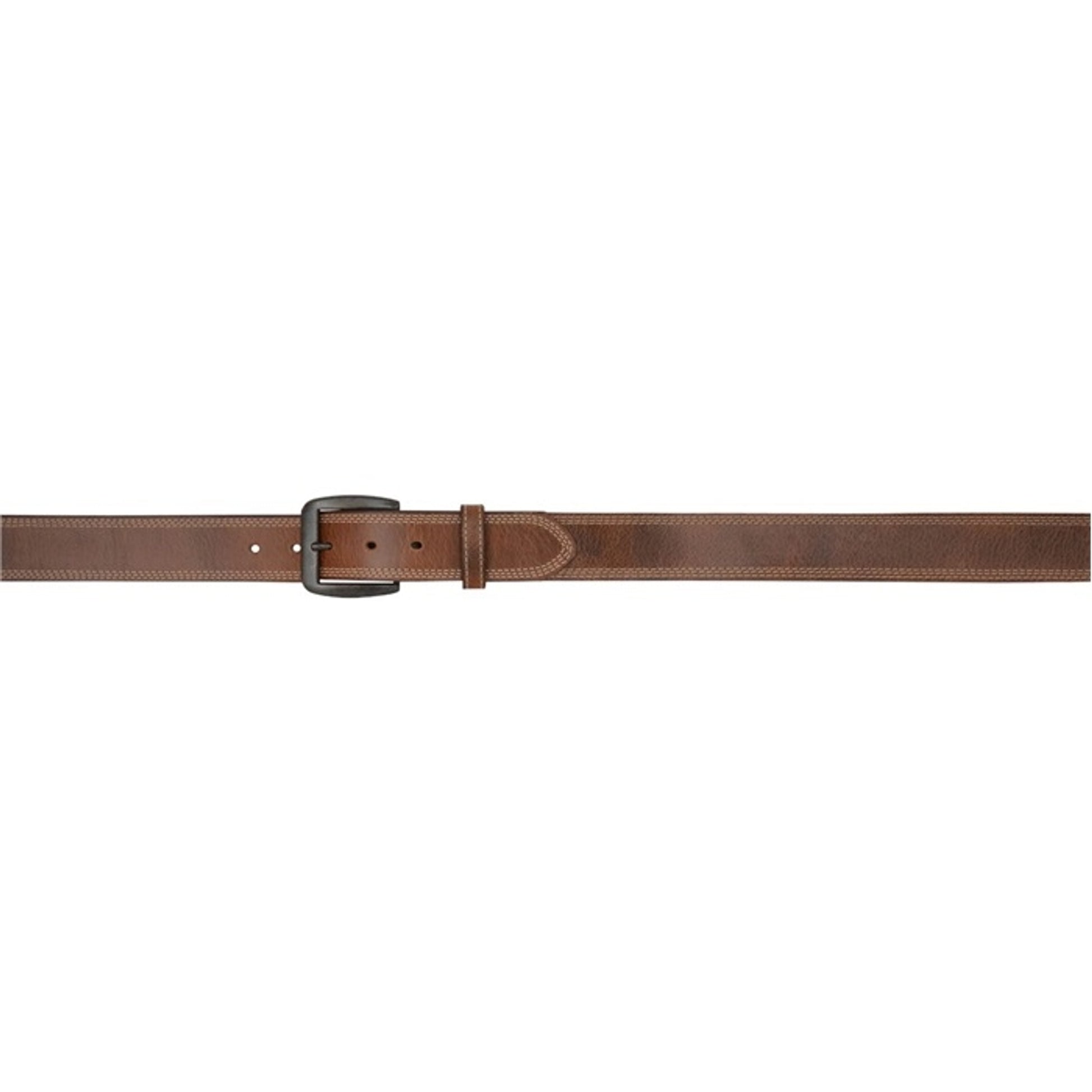 3D Men's 1 1/2" Vintage Single Ply Western Basic Belt - Brown with Grey Stitch