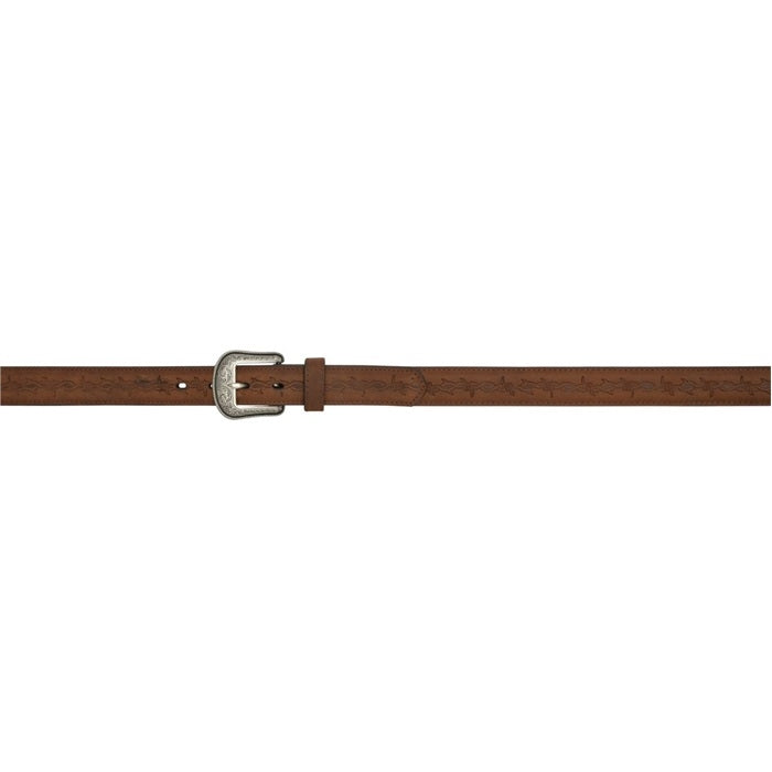 3D Kids' 1 1/4" Barb Wire Western Fashion Belt - Brown