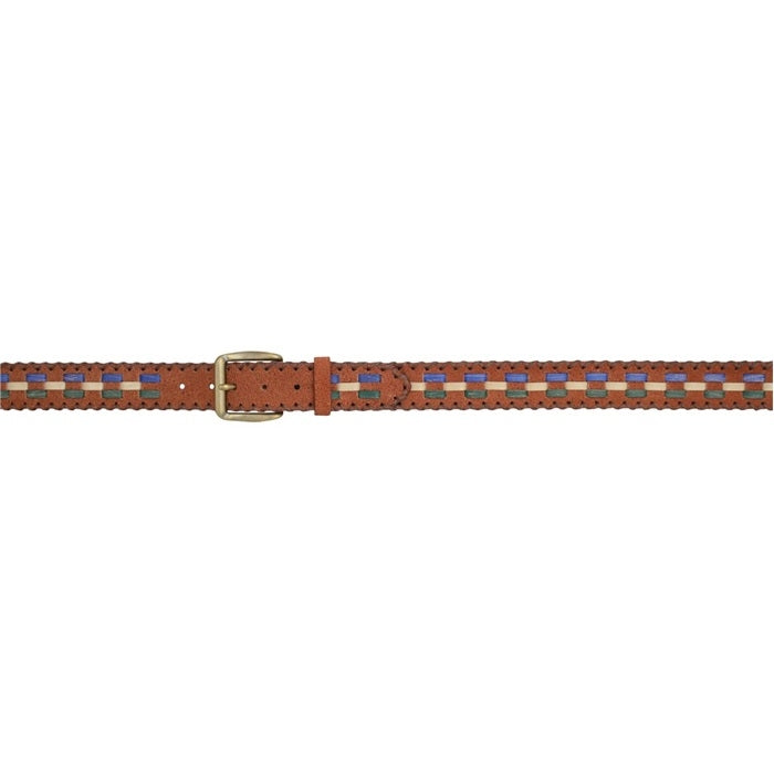 3D Men's 1 1/2" Multi Lacing Western Fashion Belt - Brown/Multi