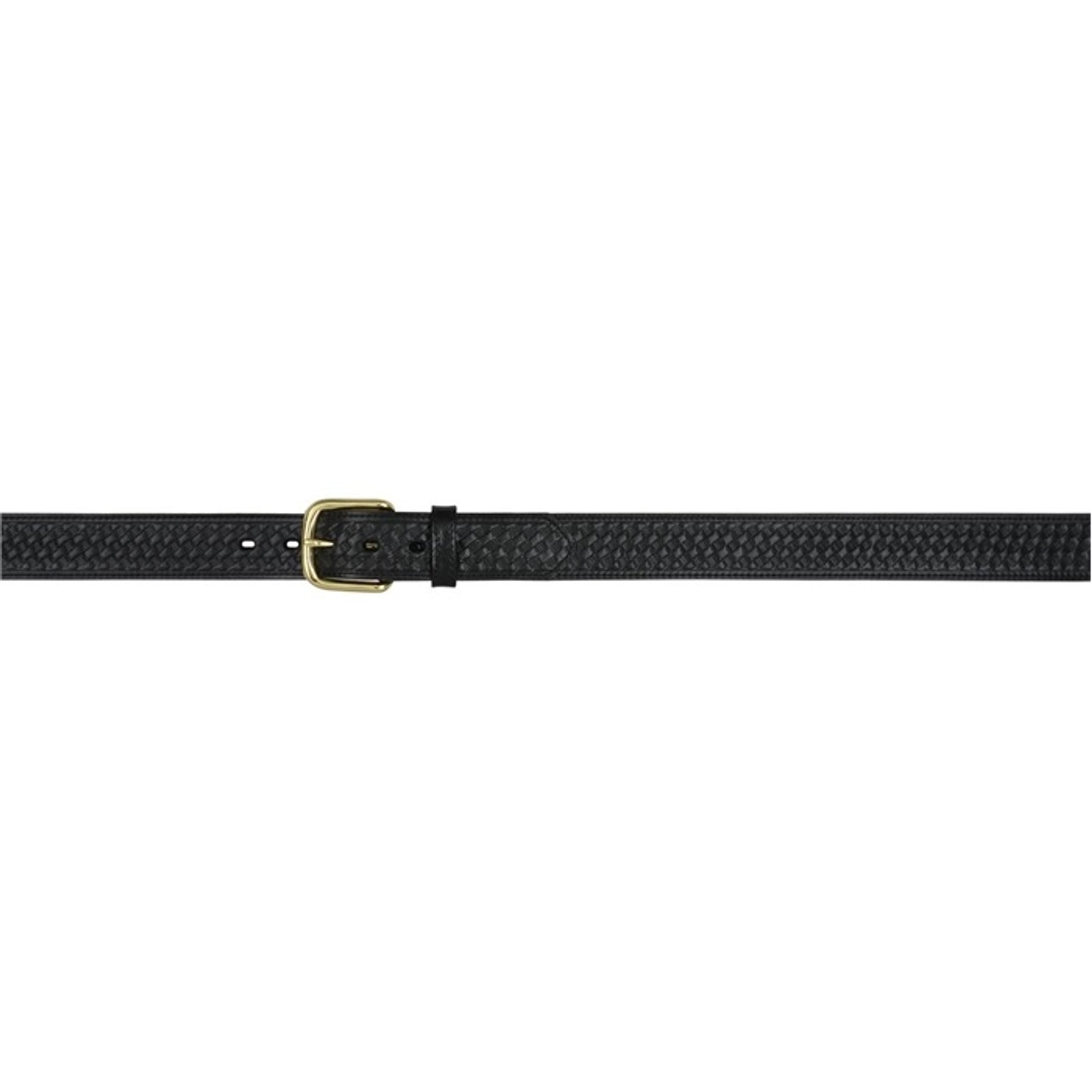 3D Men's 1 1/2" Basketweave Embossed Western Basic Belt - Black