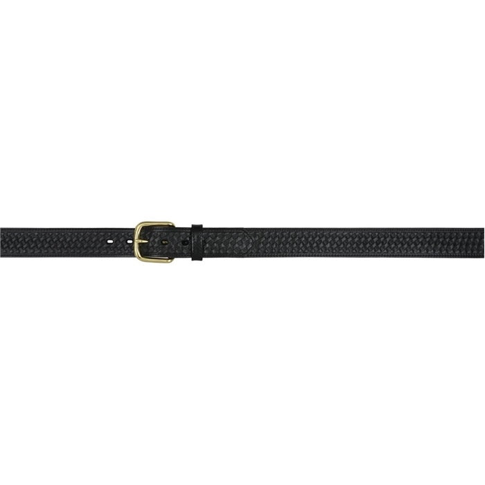 3D Men's 1 1/2" Basketweave Embossed Western Basic Belt - Black