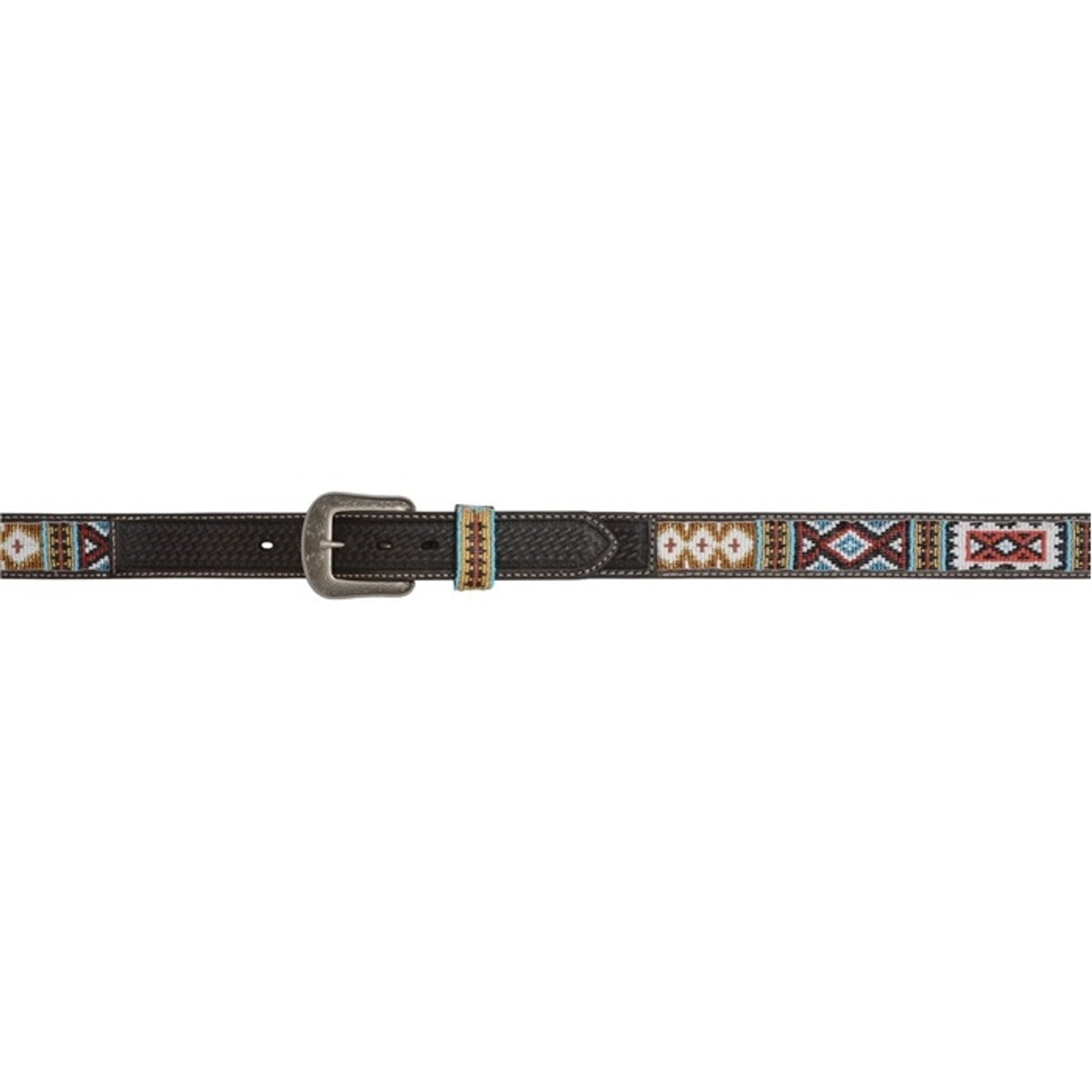 3D Men's 1 1/2" Aztec Western Fashion Belt - Chocolate/Muti