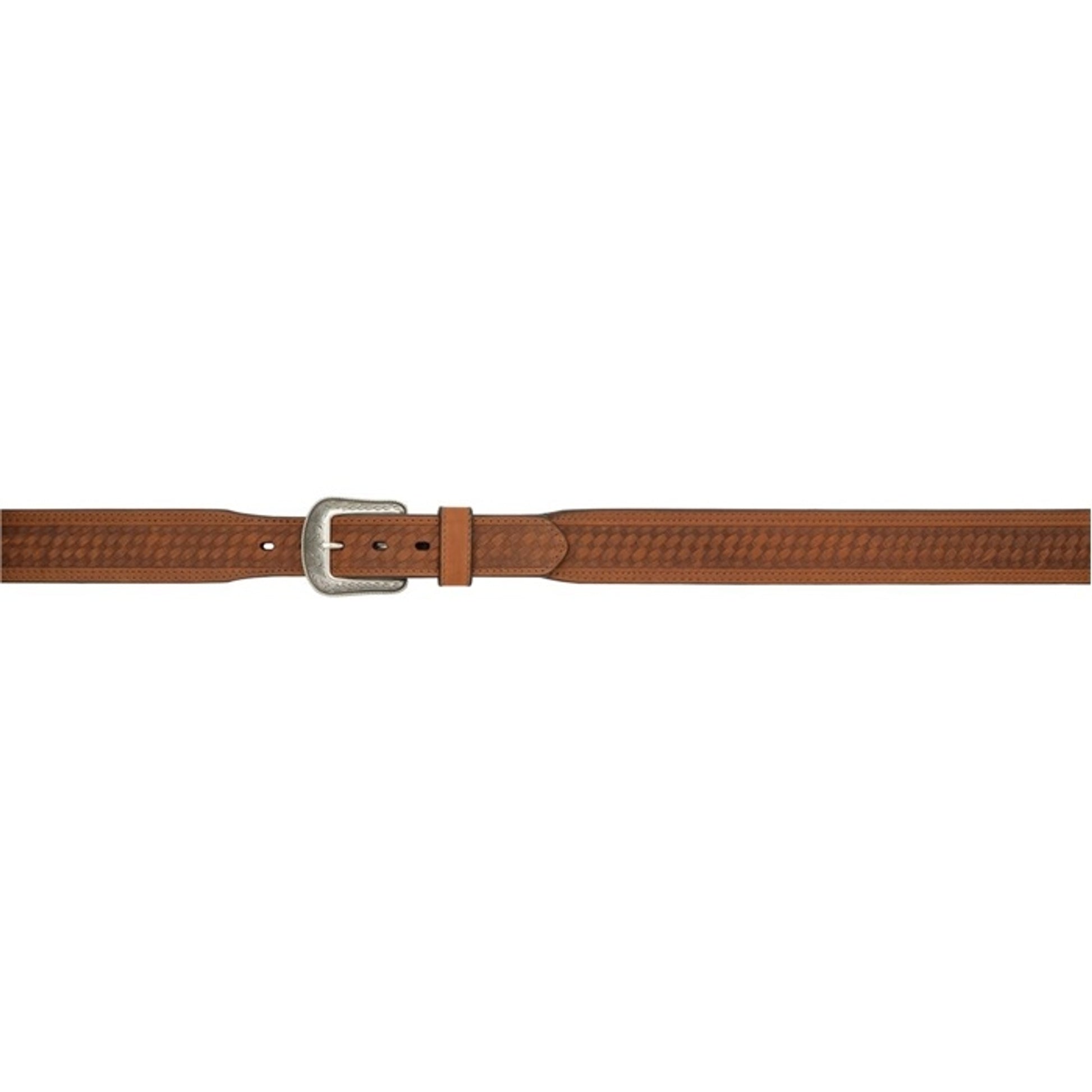 3D Men's 1 3/4" Basketweave Tapered Western Fashion Belt - Brown