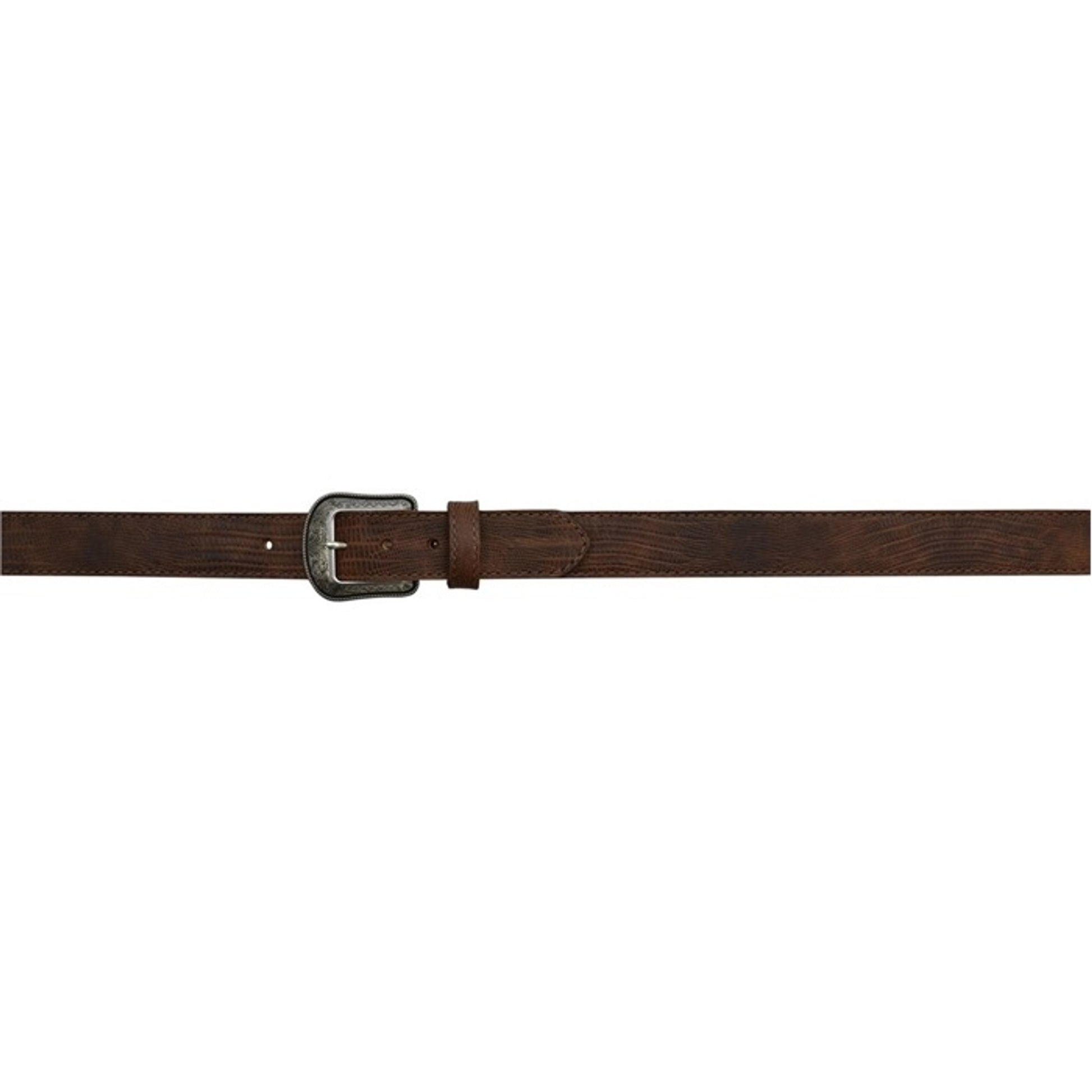 3D Men's 1 1/2" Lizard Print Western Fashion Belt - Brown
