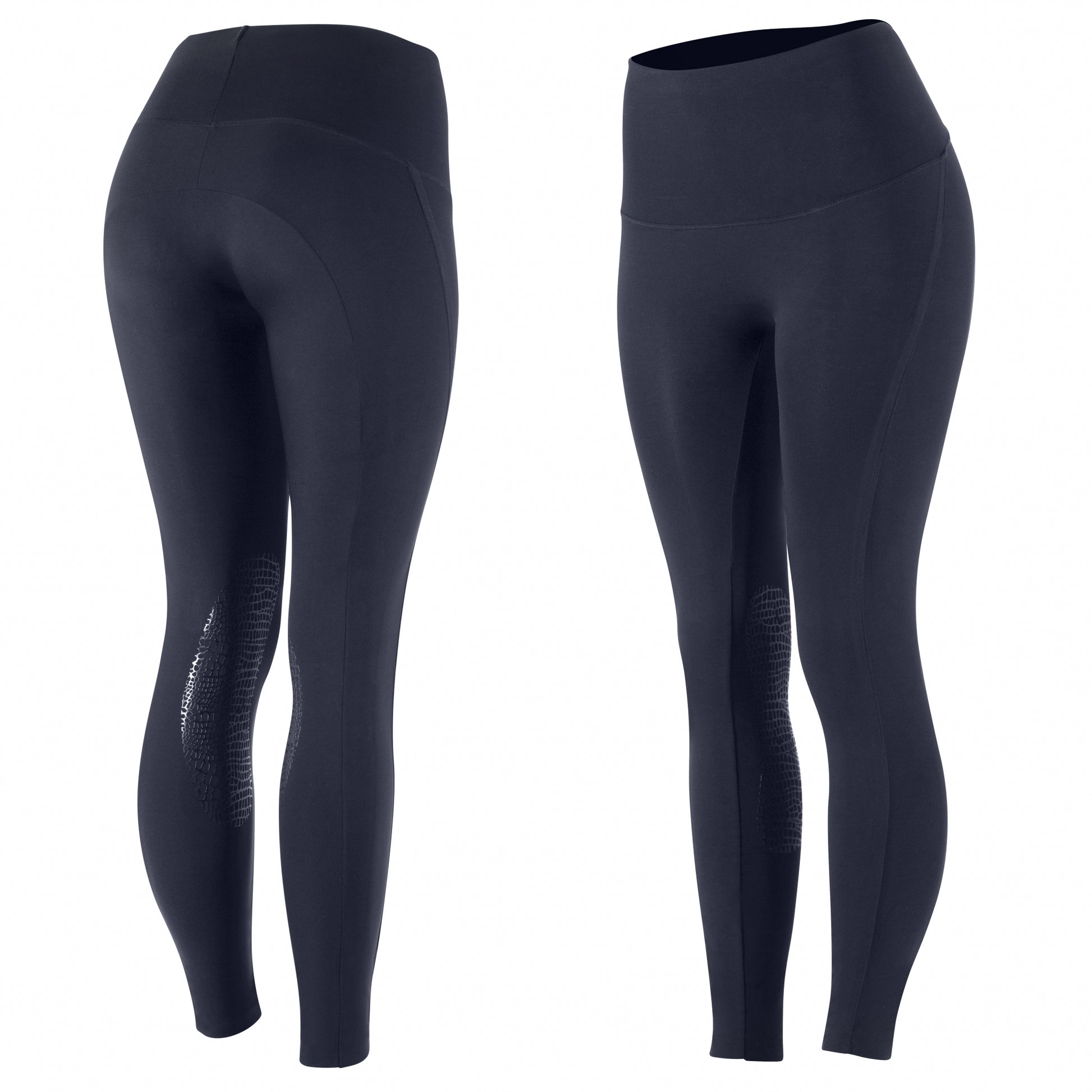 Horze Ladies Bianca Superlight Silicone Knee Patch Tights