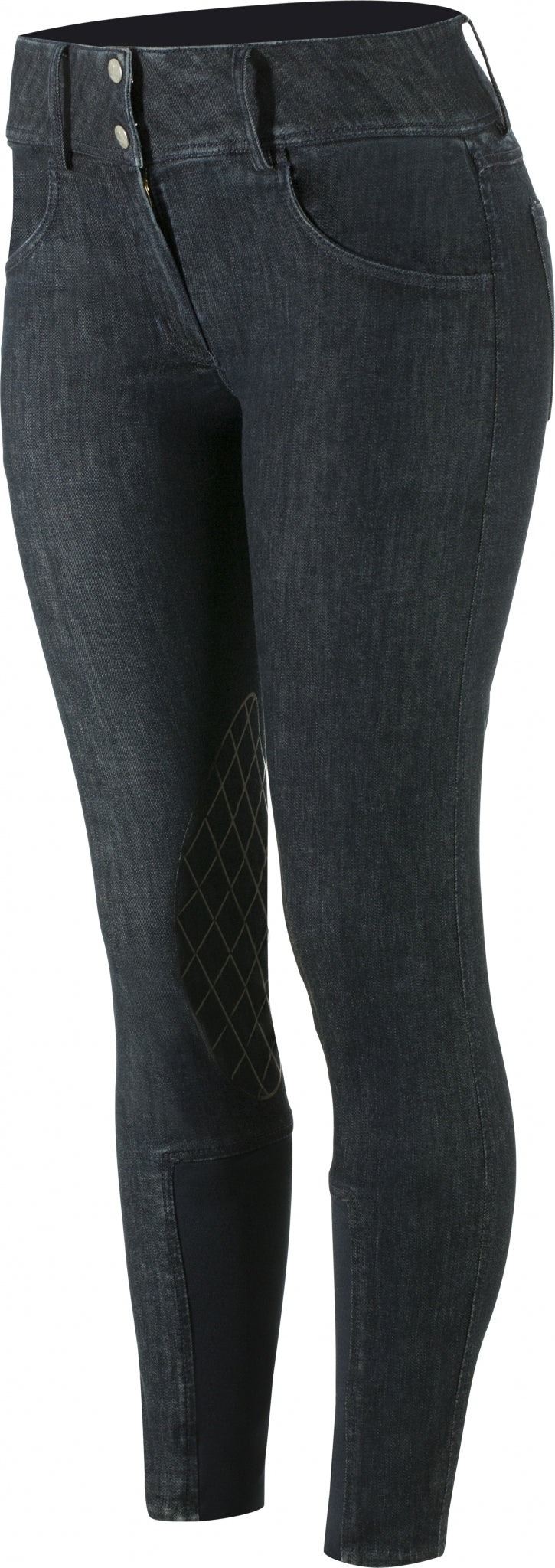 Horze Ladies Denim Silicone Knee Patch Breeches
