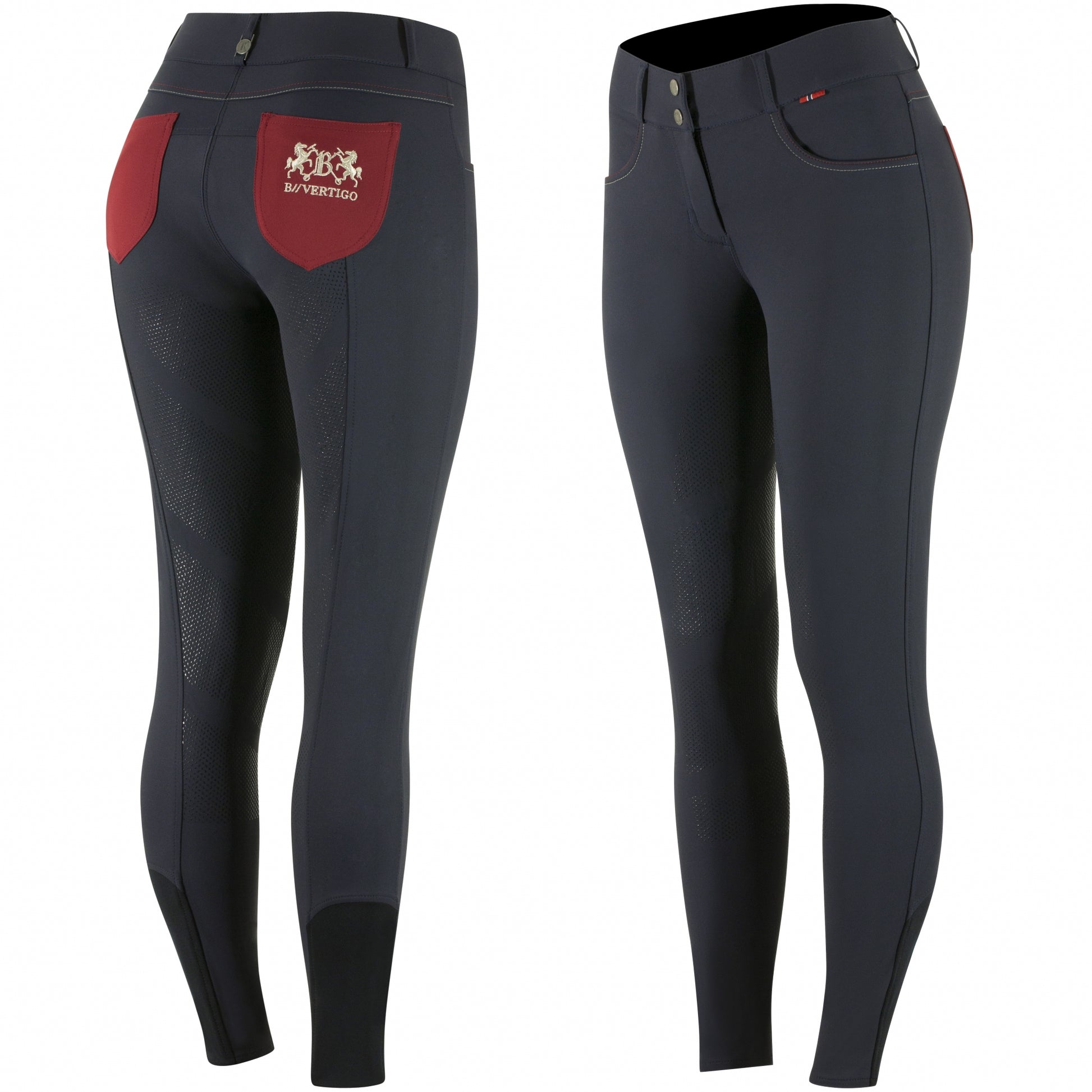 B Vertigo Ladies Kimberley Silicone Full Seat Breeches