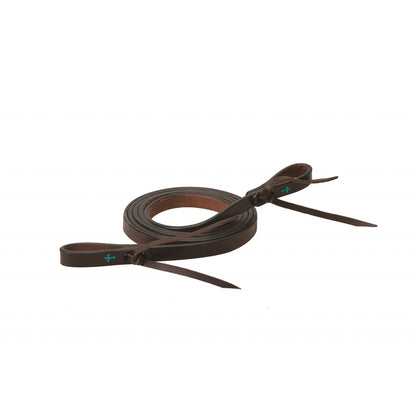 Weaver Turquoise Cross Skirting Leather Roper Reins