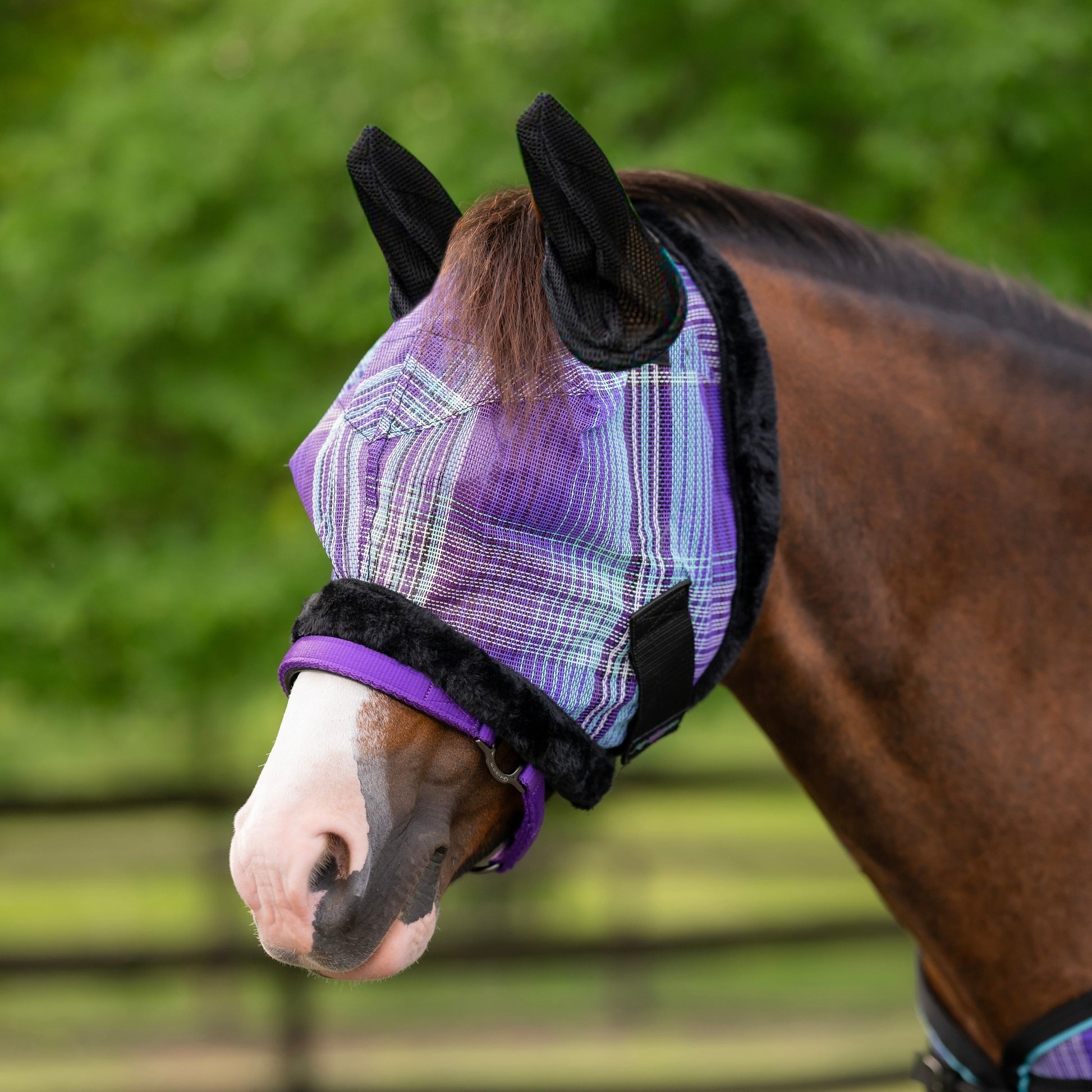 Kensington UV Pony Fly Mask with Fleece Trim & Ears