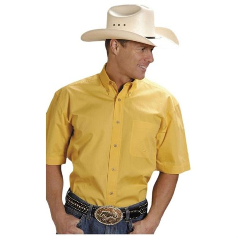 Roper Mens Poplin Short Sleeve Shirt