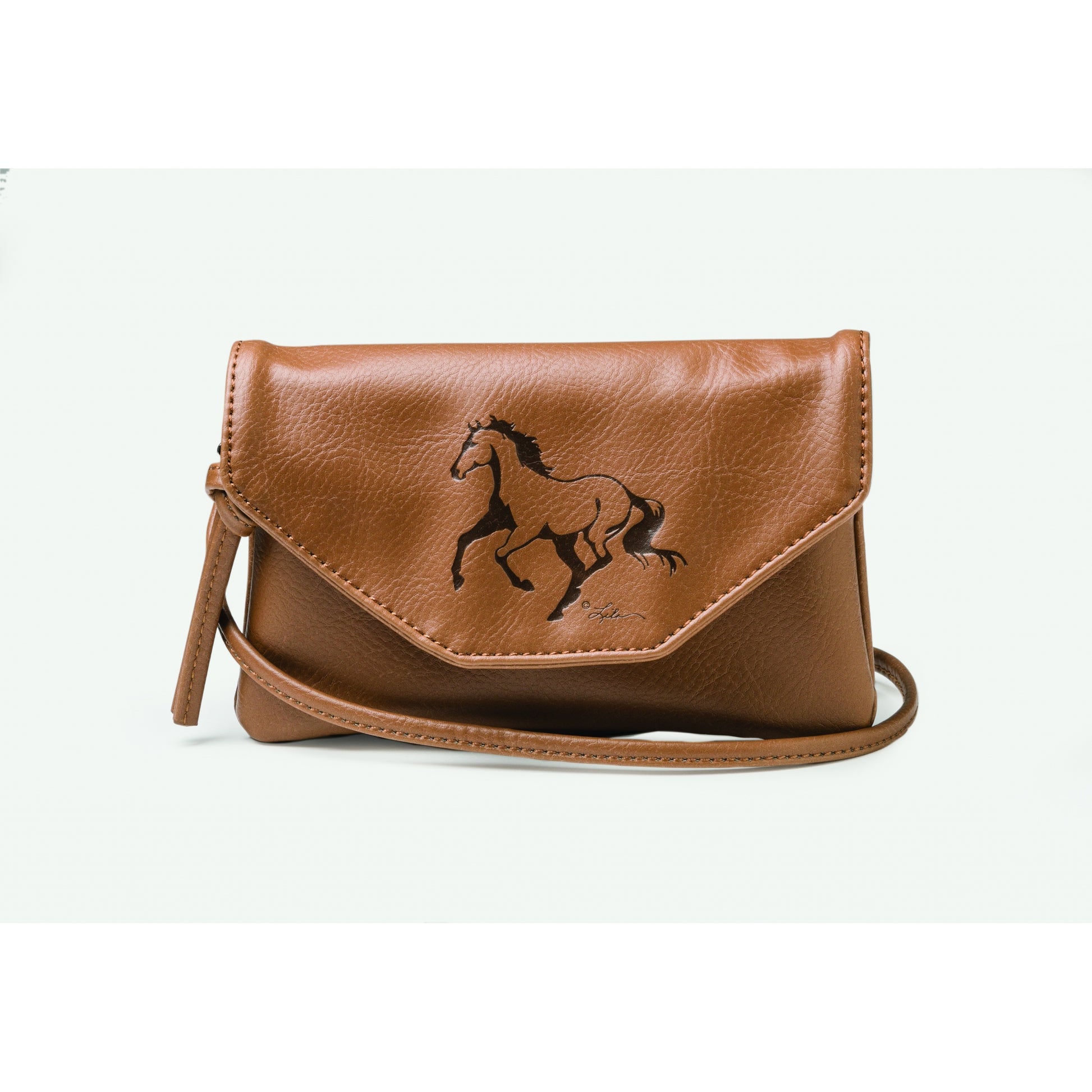 Kelley Debossed Horse String Purse