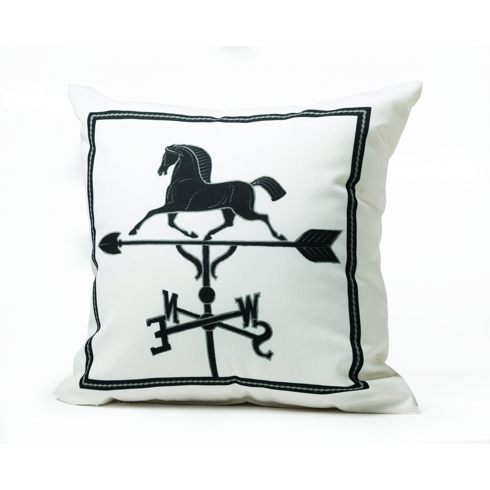Kelley Horse Weathervane Throw Pillow