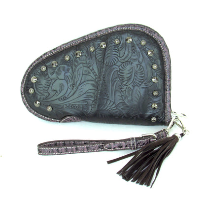 Fierce Tooled Handgun Case With Studs
