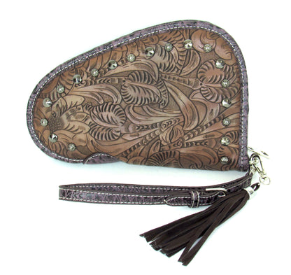 Fierce Tooled Handgun Case With Studs