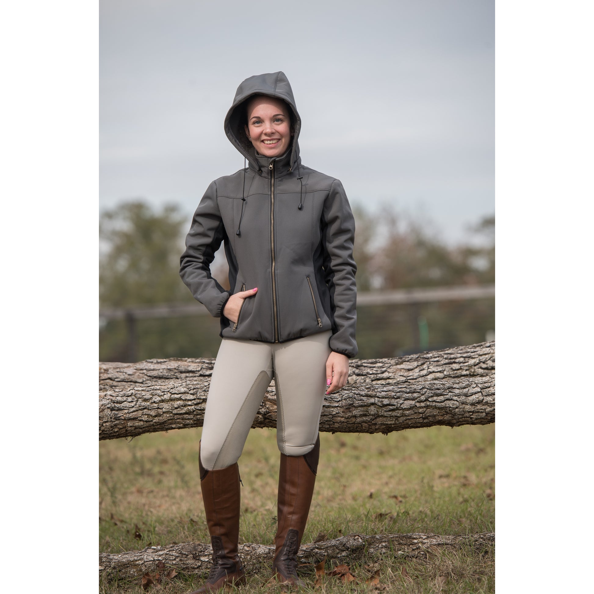 Fits Ladies Hawley-2 Hybrid Jacket - Smoke