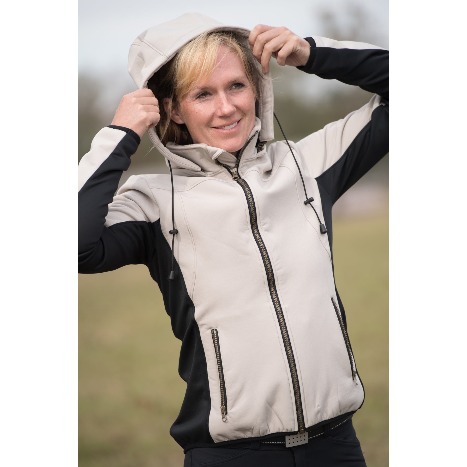 Fits Ladies Hawley-2 Hybrid Jacket - Taupe
