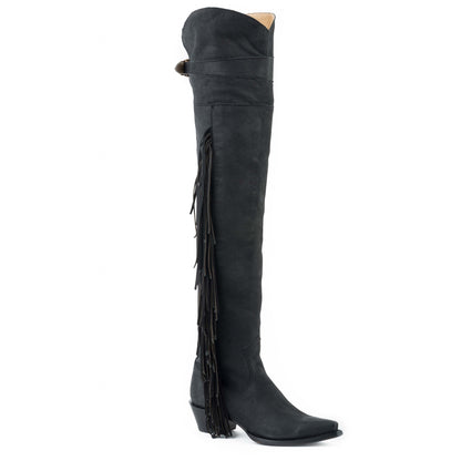 Stetson Ladies Glam Over The Knee Snip Toe Fashion Boots