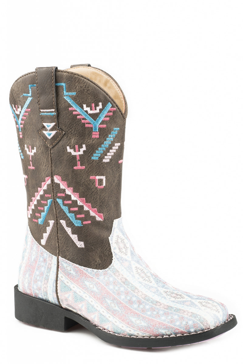 Roper Kids Glitter Azteka Boots