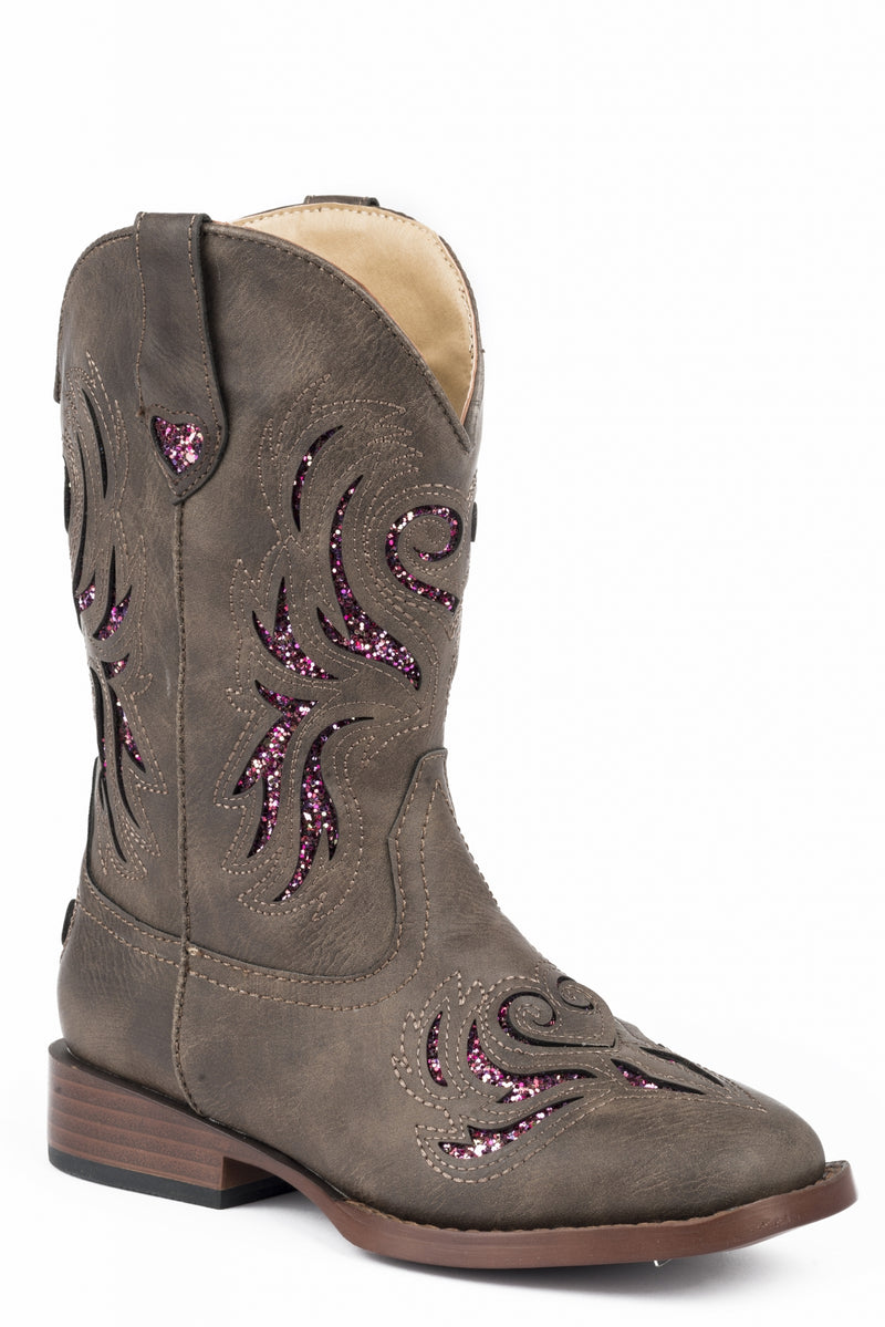 Roper Kids Glitter Breeze Western Boots