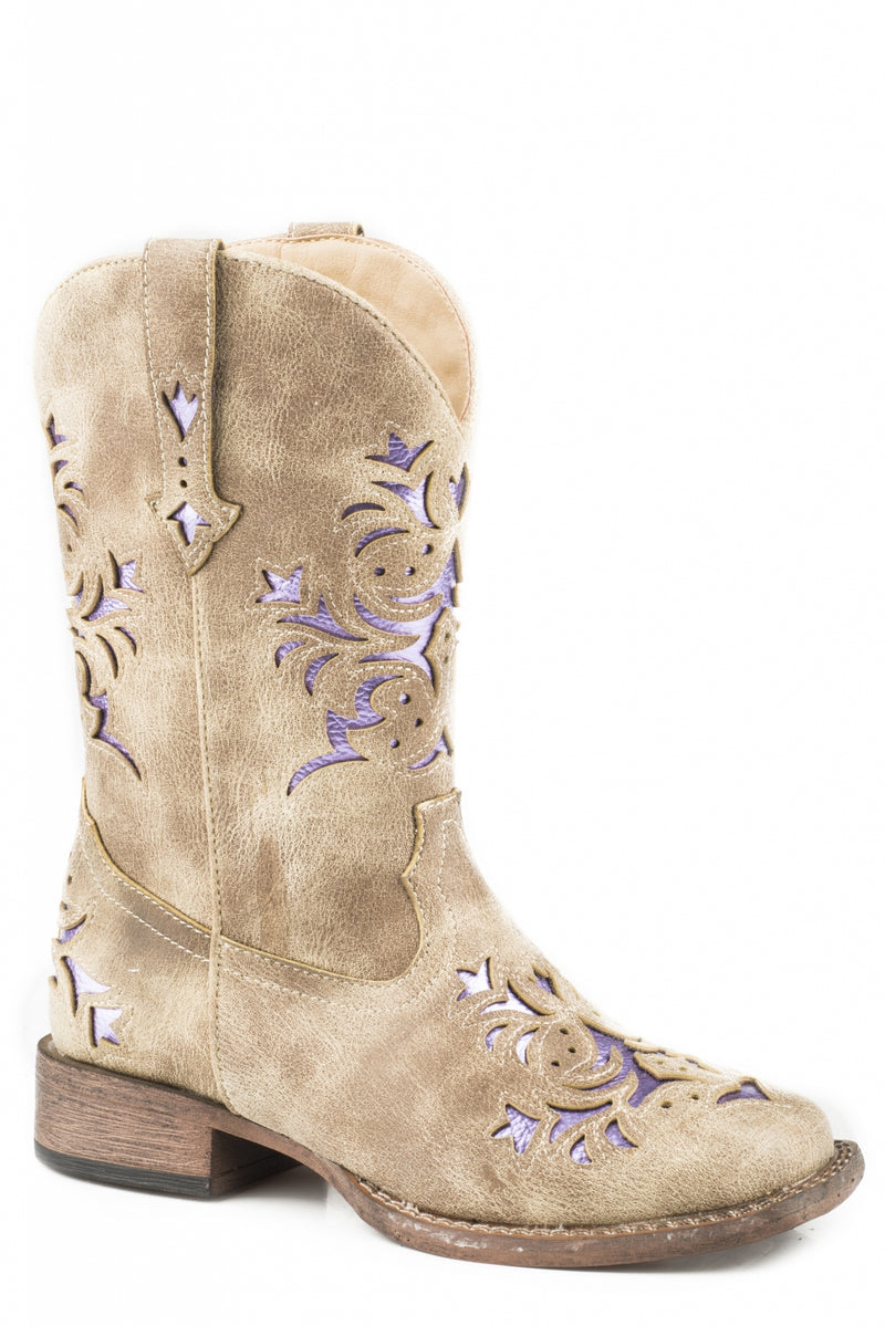 Roper Kids Lola Square Toe Western Boots