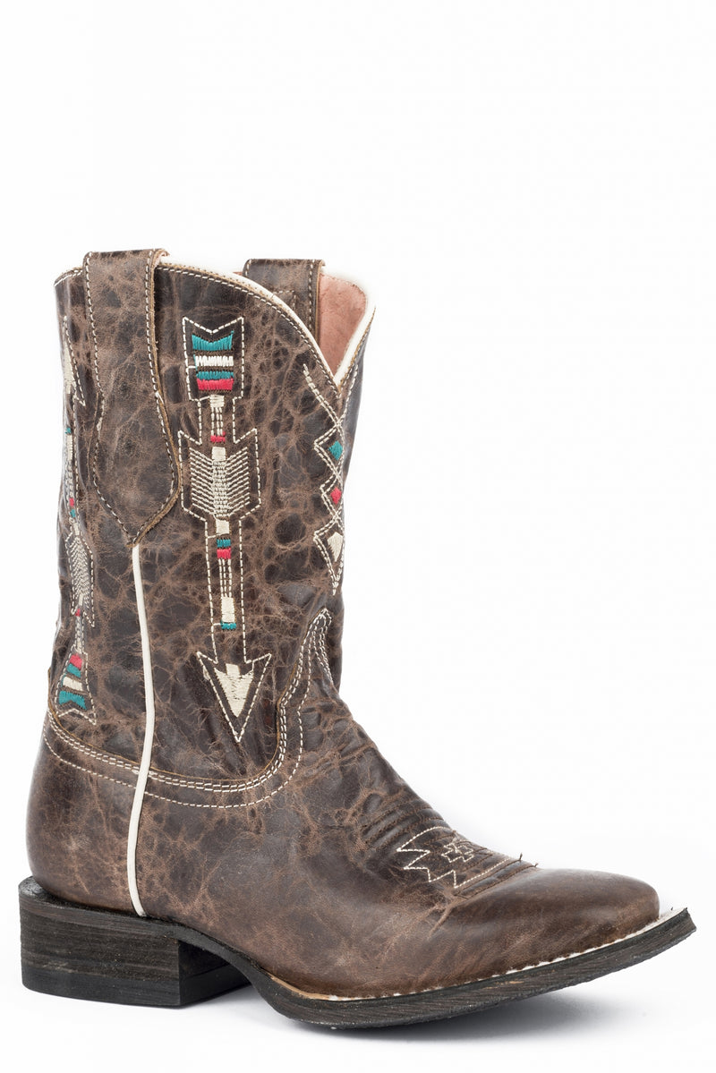 Roper Kids Arrows Square Toe Western Boots