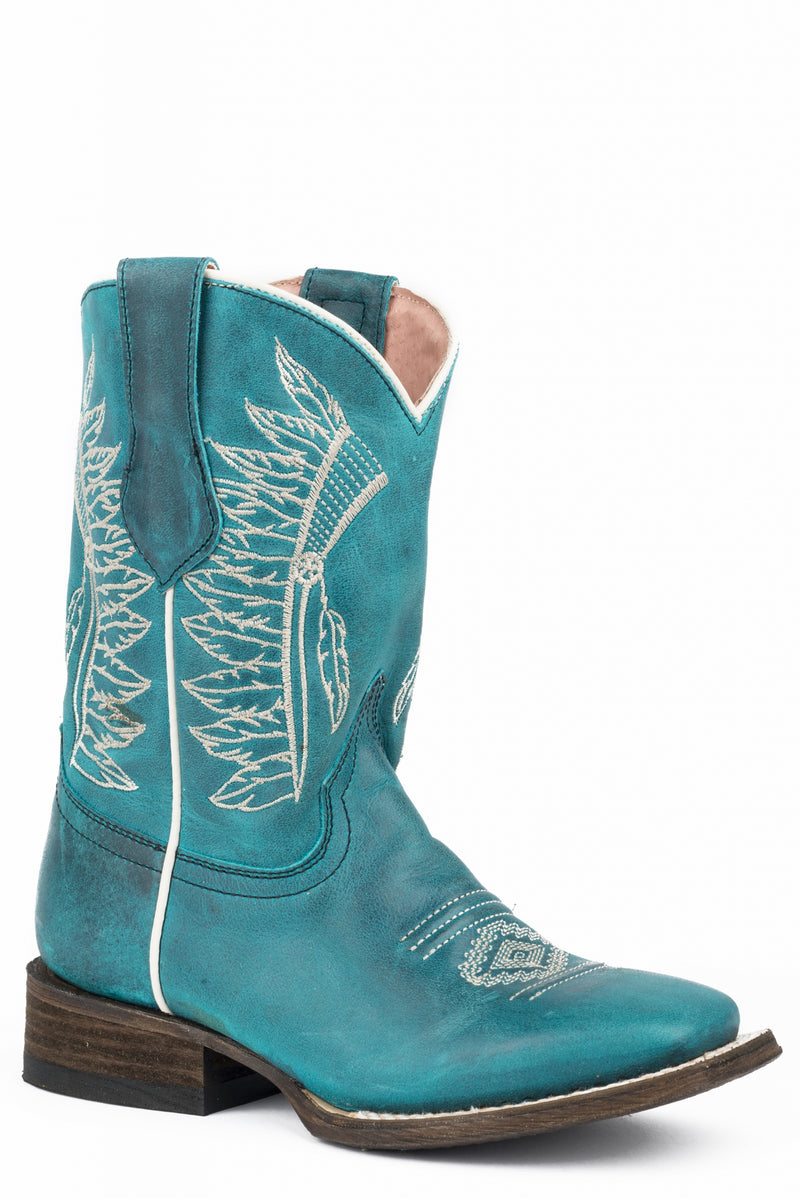 Roper Kids Chiefs Square Toe Western Boots