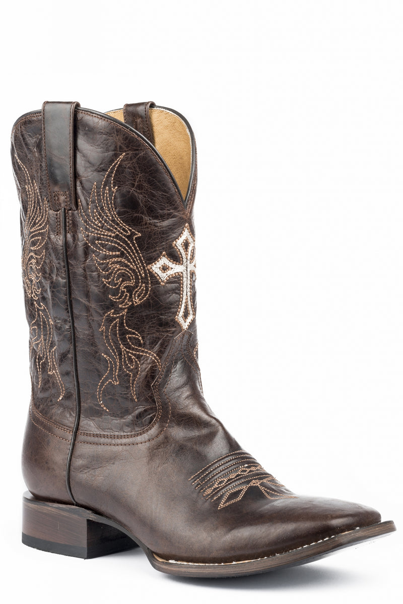 Roper Men's Scriptures Boot - Marbled Brown