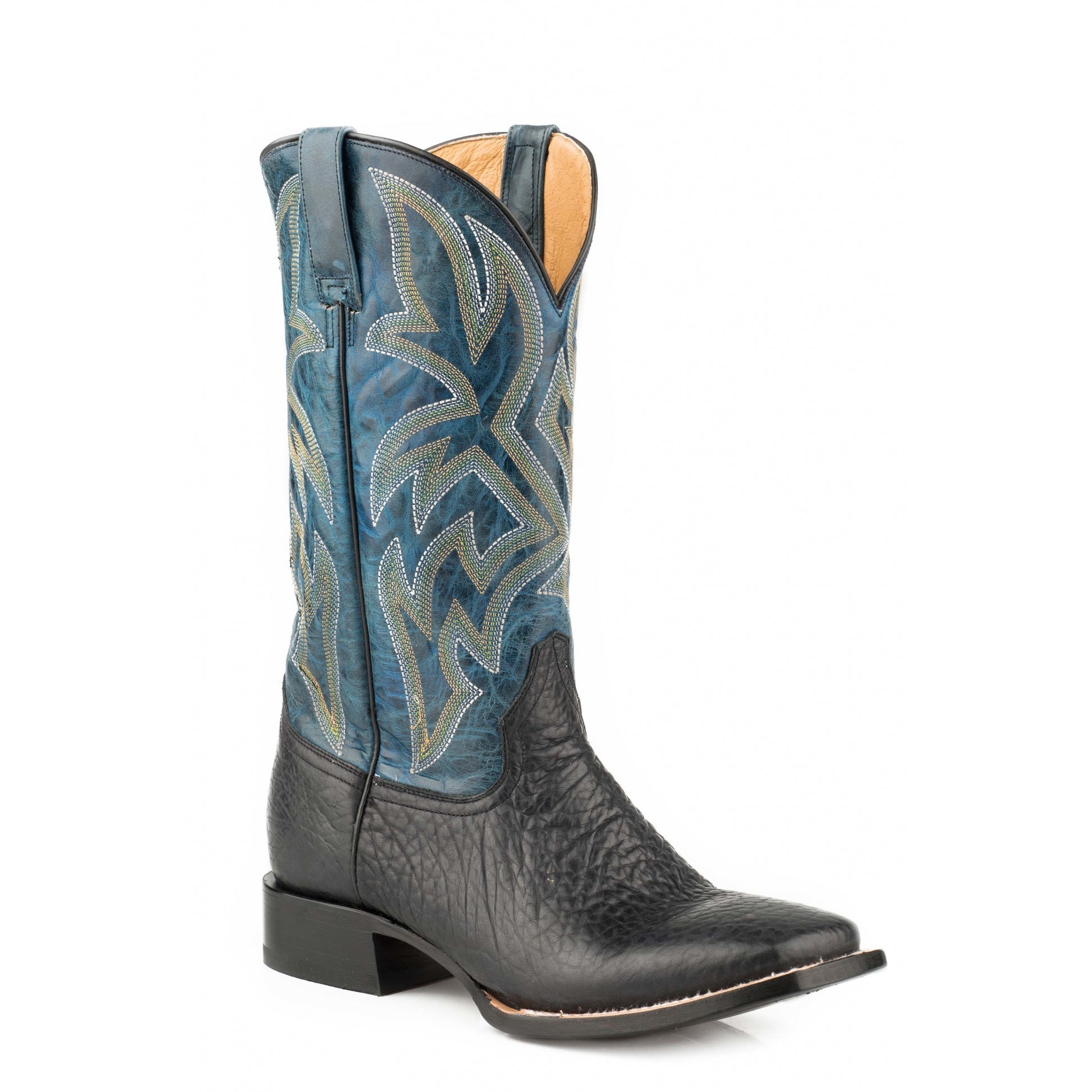 Roper Men's Bull Boots - Black/Blue