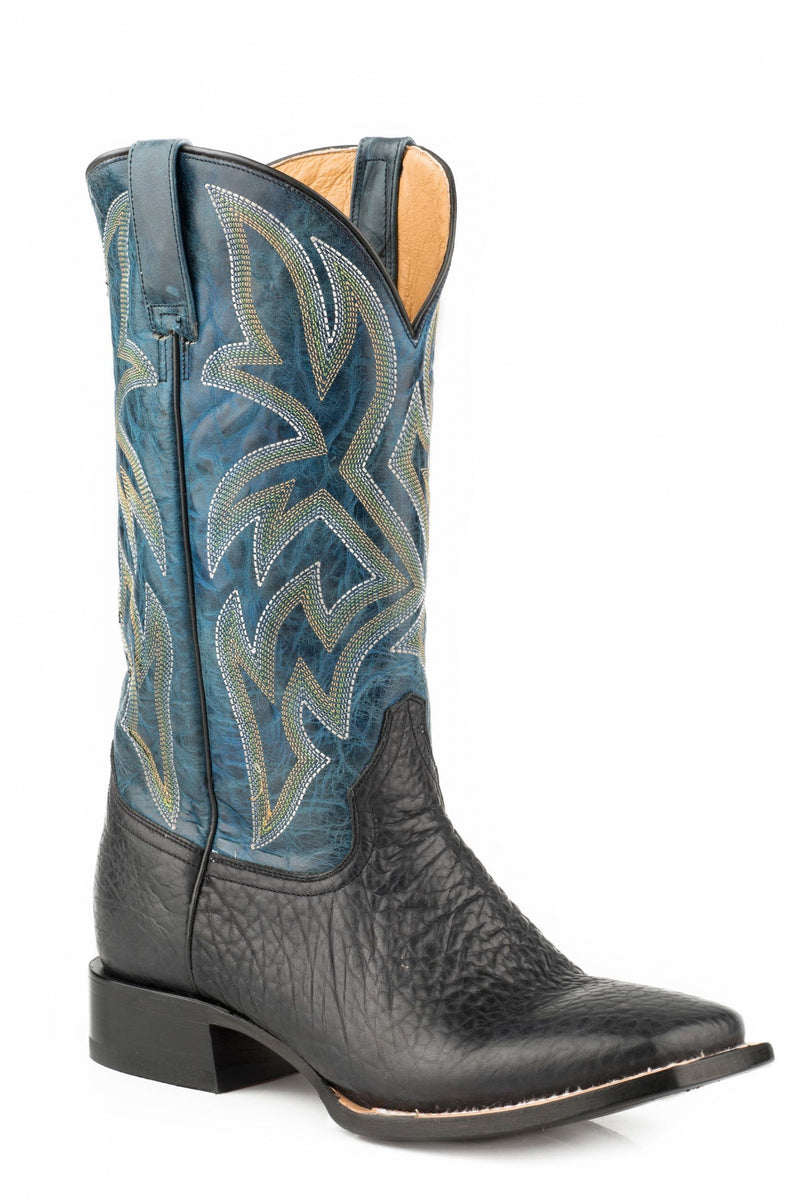 Roper Men's Bull Boots - Black/Blue