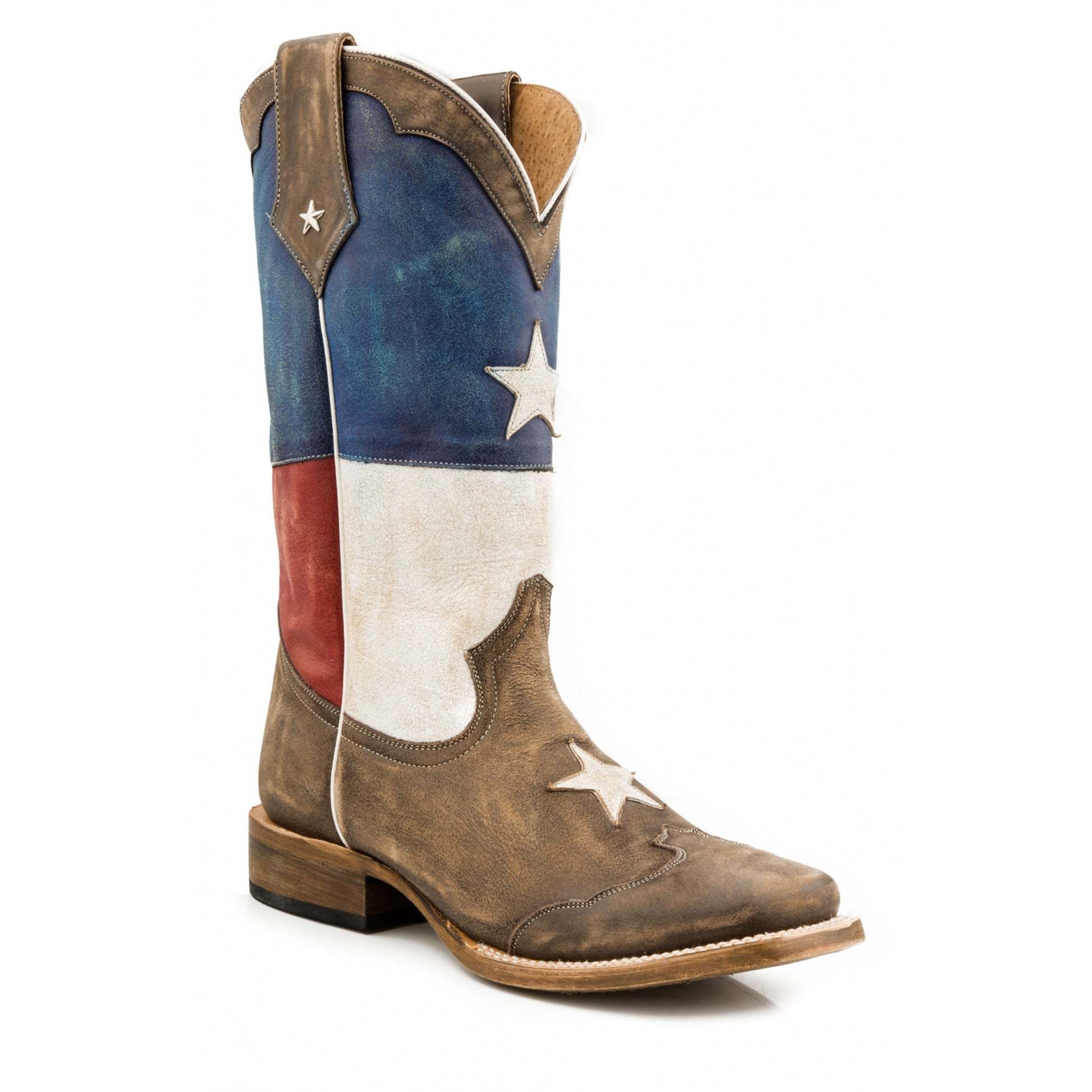 Roper Men's Lone Star Boot - Distressed Brown